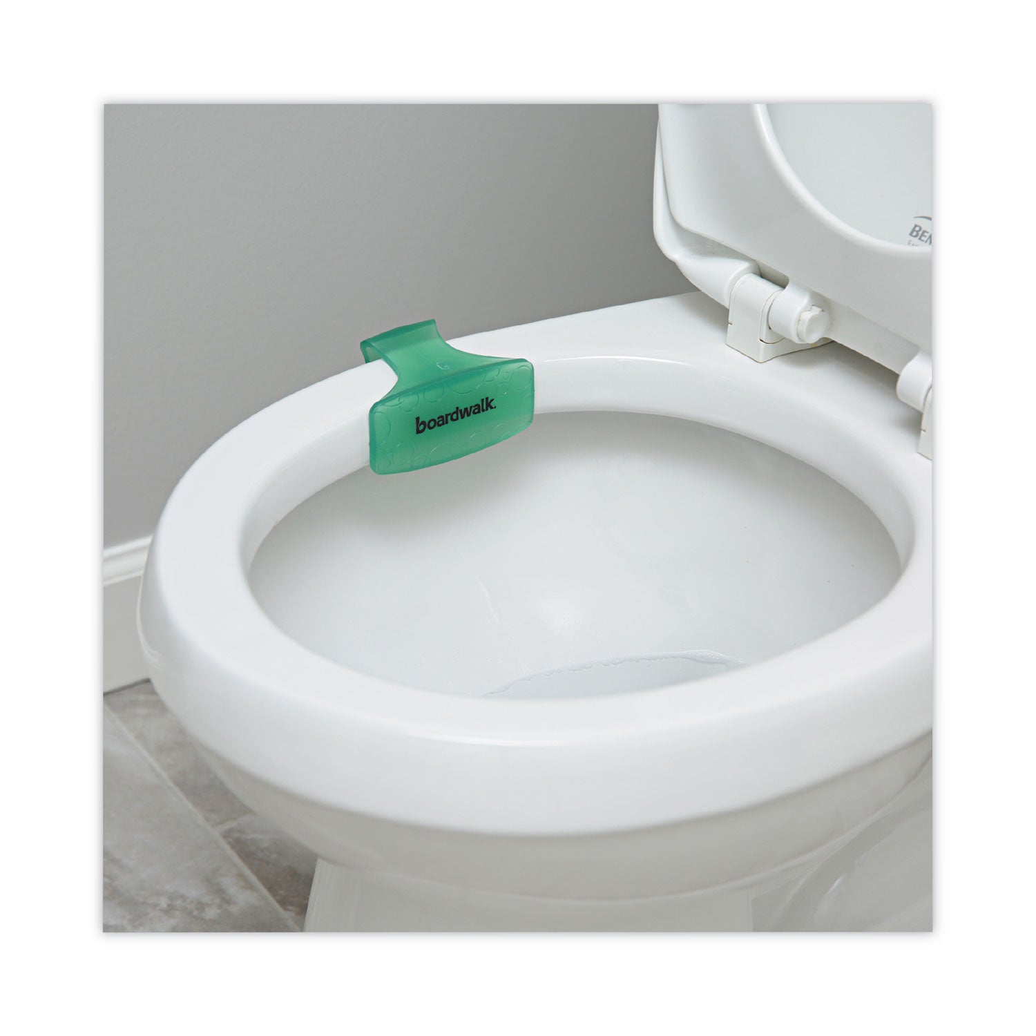 Boardwalk® Toilet Bowl Clip, Cucumber Melon Scent, Green, 72/Carton