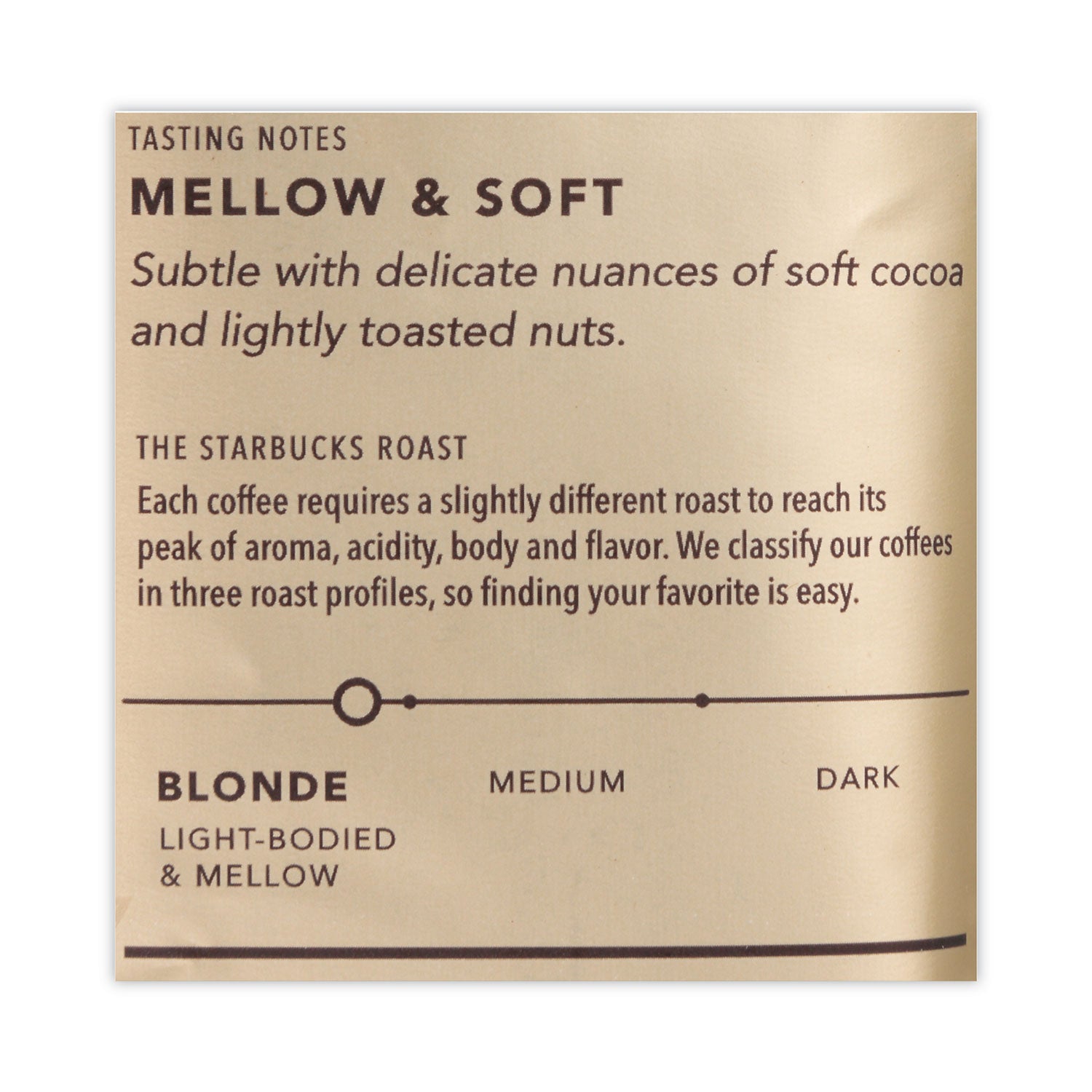 Starbucks® VERANDA BLEND Coffee, Ground,1 lb Bag, 6/Carton