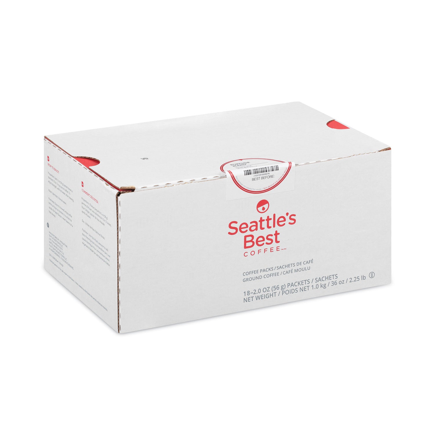 Seattle's Best™ Premeasured Coffee Packs, Portside Blend, 2.1 oz Packet, 72/Carton