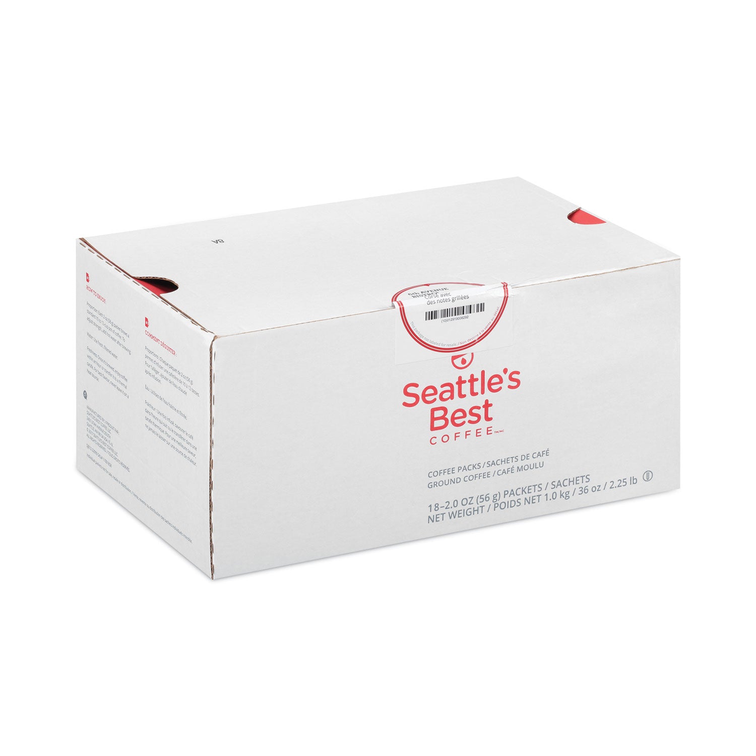 Seattle's Best™ Premeasured Coffee Packs, 6th Avenue Bistro, 2.1 oz Packet, 72/Carton