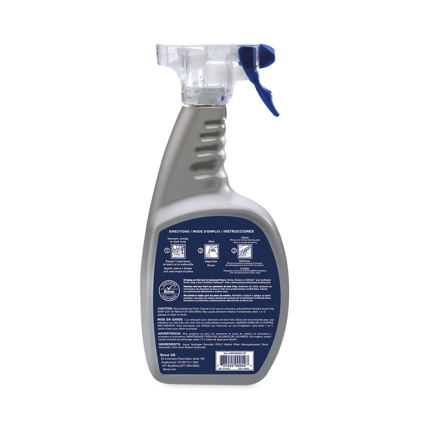Bona® Hardwood Floor Cleaner, 32 Oz Spray Bottle