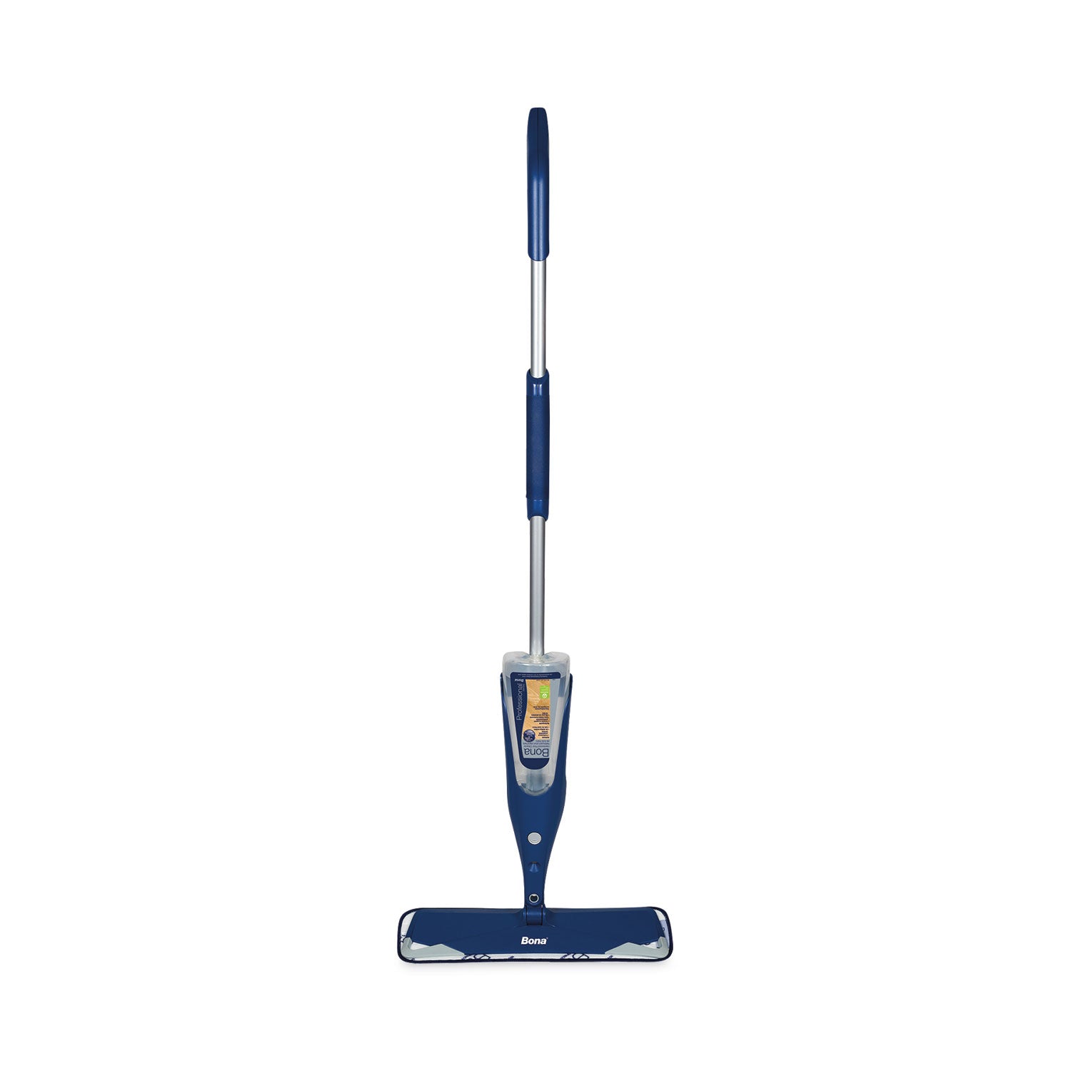 Bona® Hardwood Floor Mop, 15" Wide Microfiber Head, 52" Blue Plastic/steel Handle