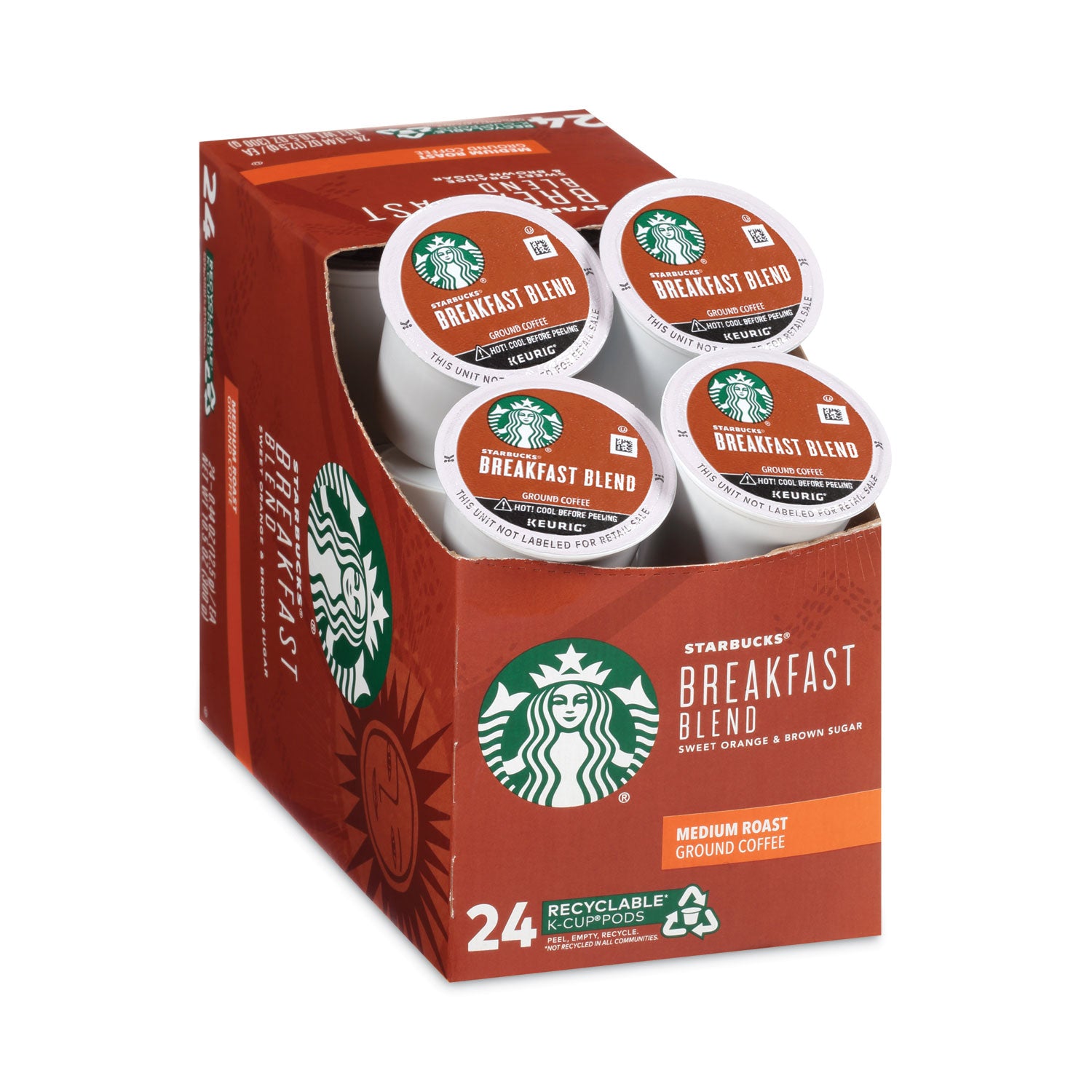 Starbucks® Breakfast Blend Coffee K-Cups, 96/carton