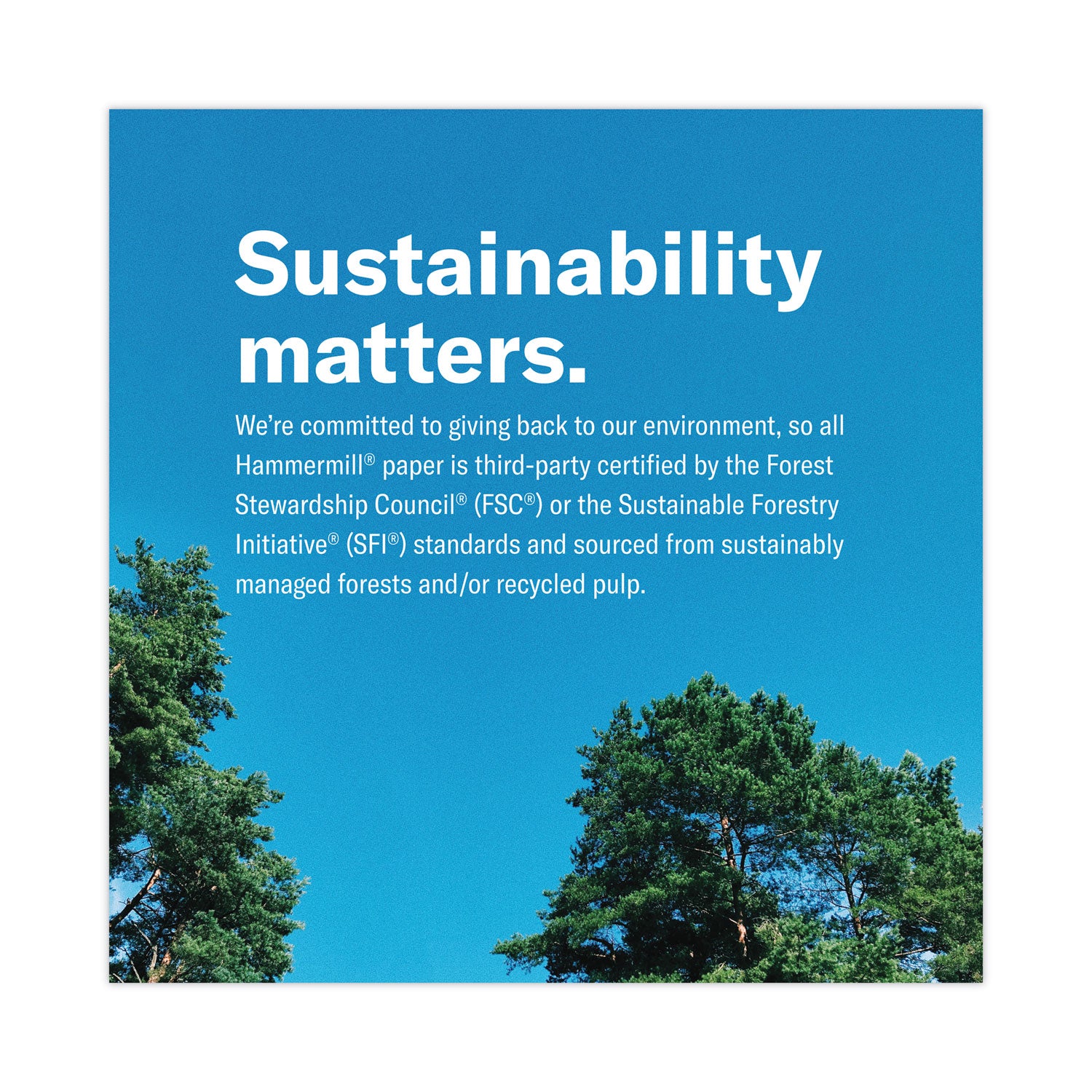 Hammermill® Tidal Print Paper, 92 Bright, 20 lb Bond Weight, 8.5 x 11, White, 500 Sheets/Ream, 8 Reams/Carton