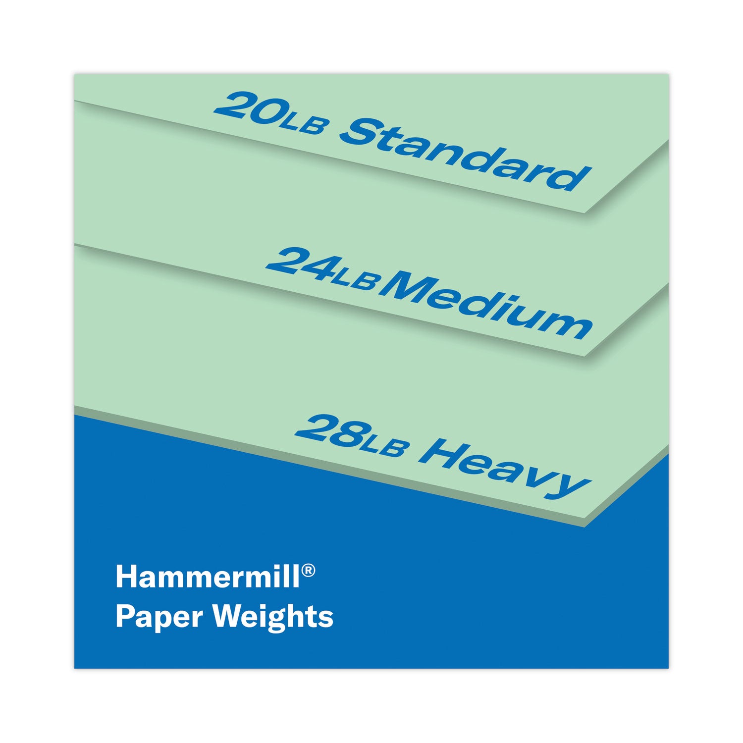 Hammermill® Colors Print Paper, 20 lb Bond Weight, 8.5 x 11, Green, 500/Ream