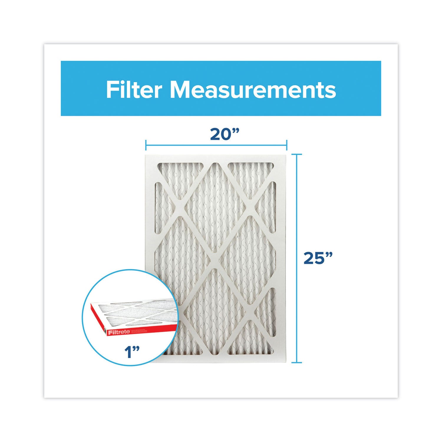 Filtrete™ Allergen Defense Air Filter, 20 x 25
