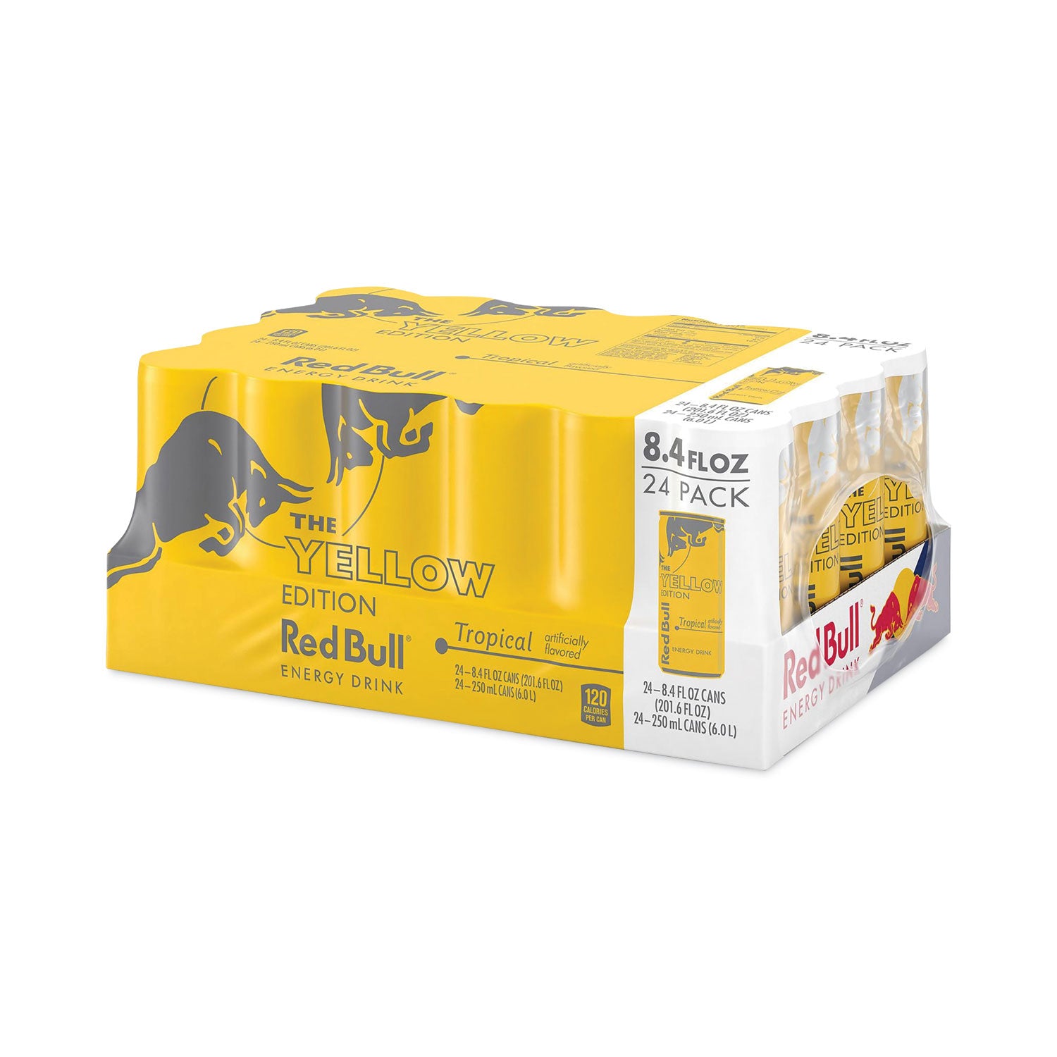 Red Bull® The Yellow Edition Tropical Energy Drink, Tropical Punch, 8.4 oz Can, 24/Carton