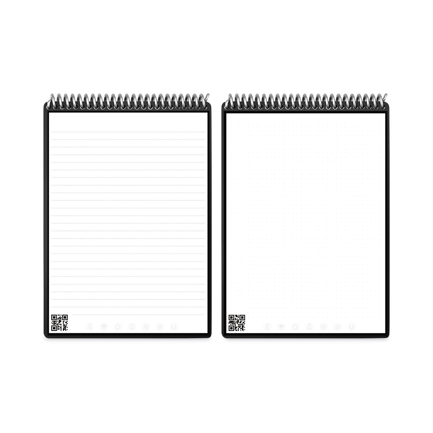 Rocketbook Flip Smart Notepad, Teal Cover, Lined/Dot Grid Rule, 8.5 x 11, White, 16 Sheets