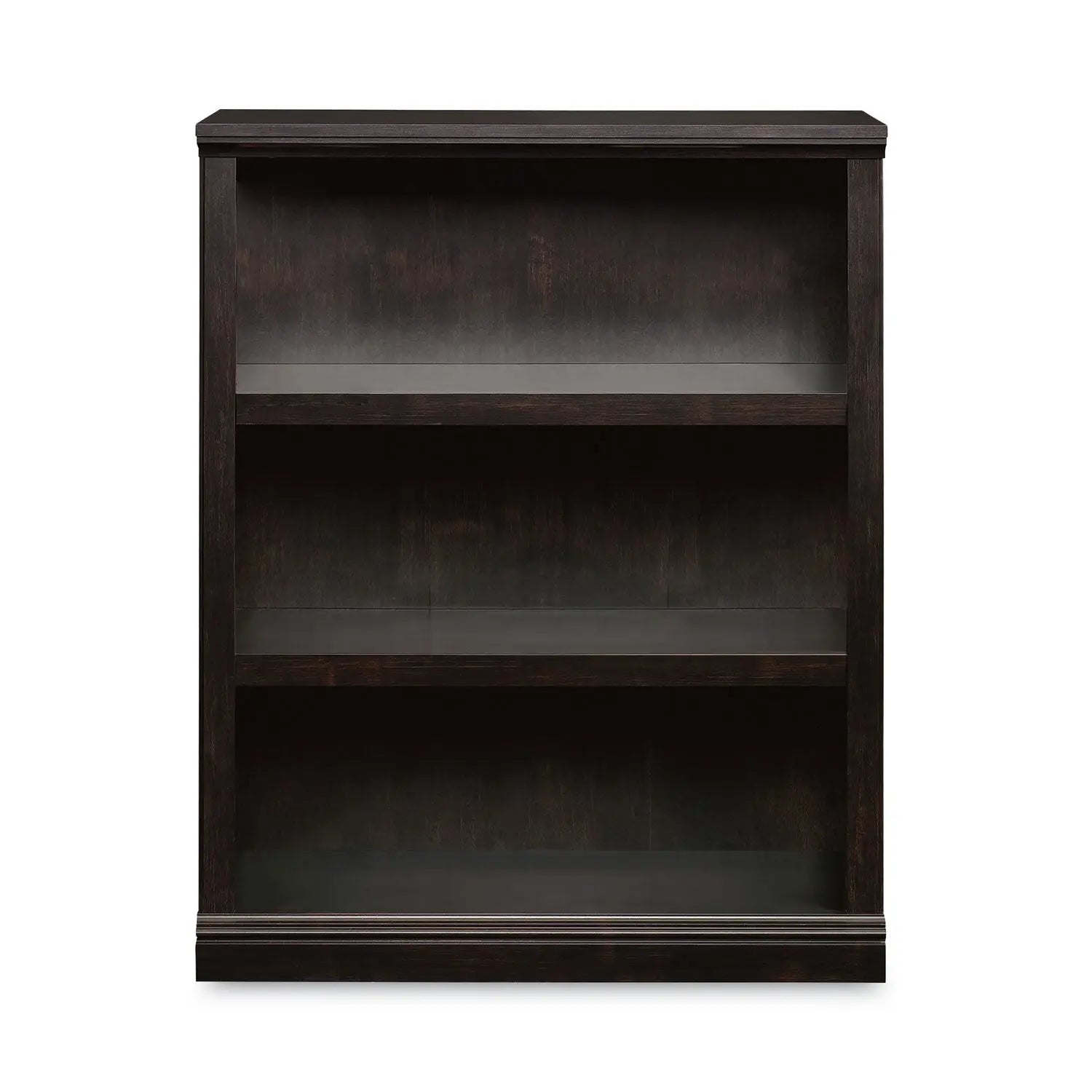 Select Collection Bookcase, Three-Shelf, 35.37w x 13.22d x 69.76h, Estate Black