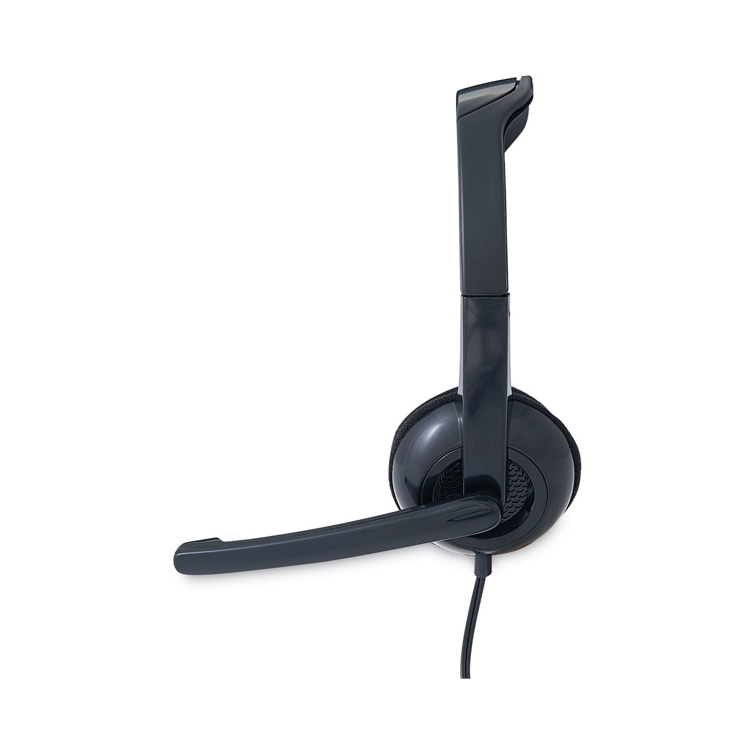 Verbatim® 70721 Binaural Over The Head Headset with Microphone, Black