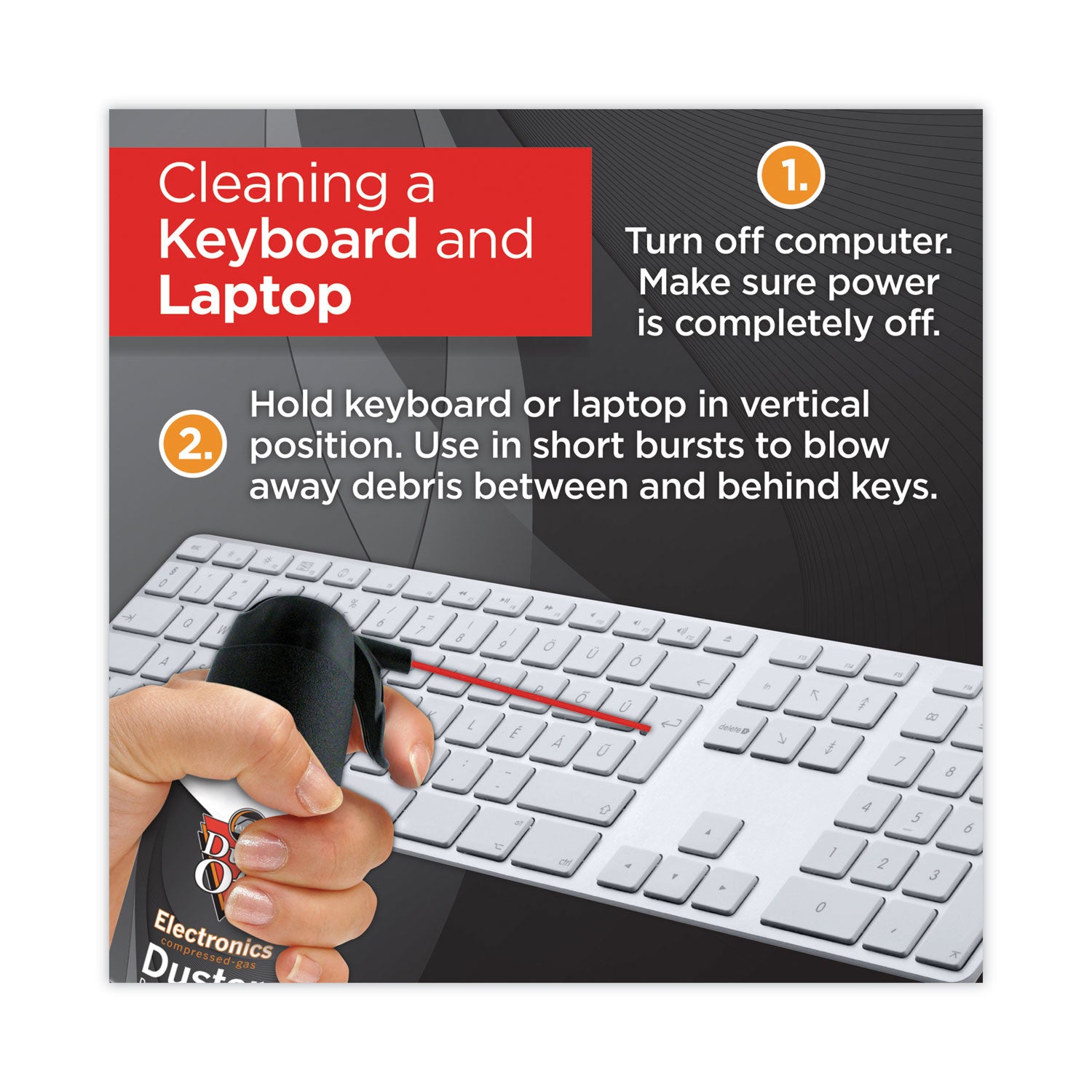 Dust-Off® Disposable Compressed Air Duster, 3.5 Oz Can