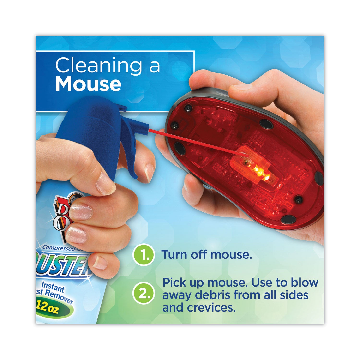 Dust-Off® Disposable Compressed Air Duster, 12 Oz Can