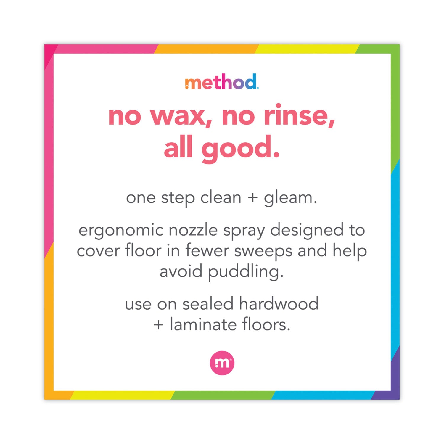 Method® Squirt + Mop Wood Floor Cleaner, Almond Scent, 25 Oz Squirt Bottle