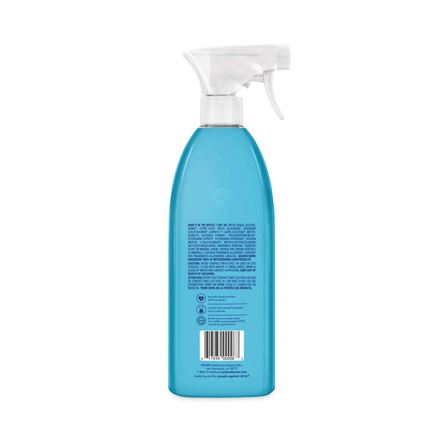Method® Tub And Tile Bathroom, Eucalyptus Mint, 28 Oz Spray Bottle