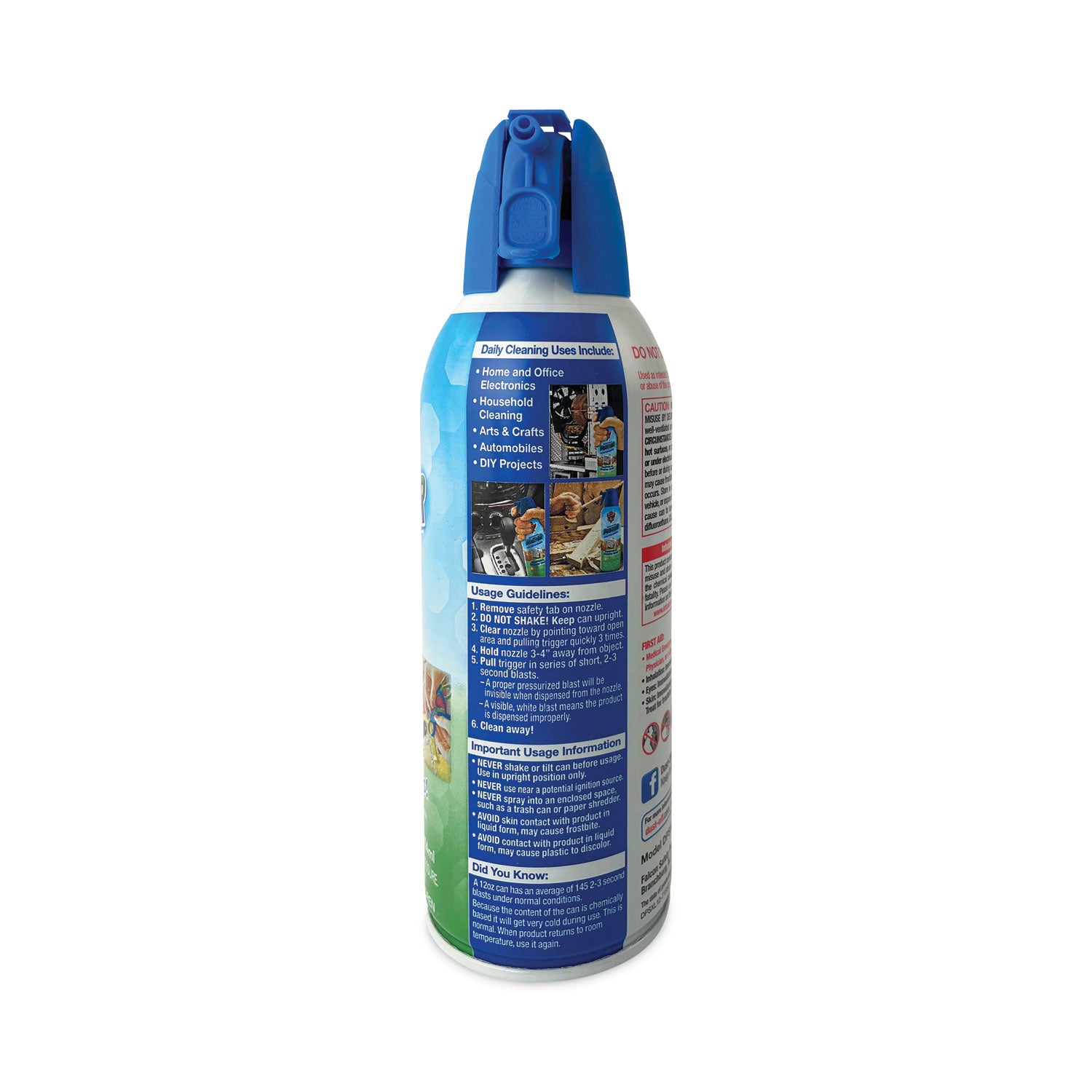 Dust-Off® Disposable Compressed Air Duster, 12 Oz Can