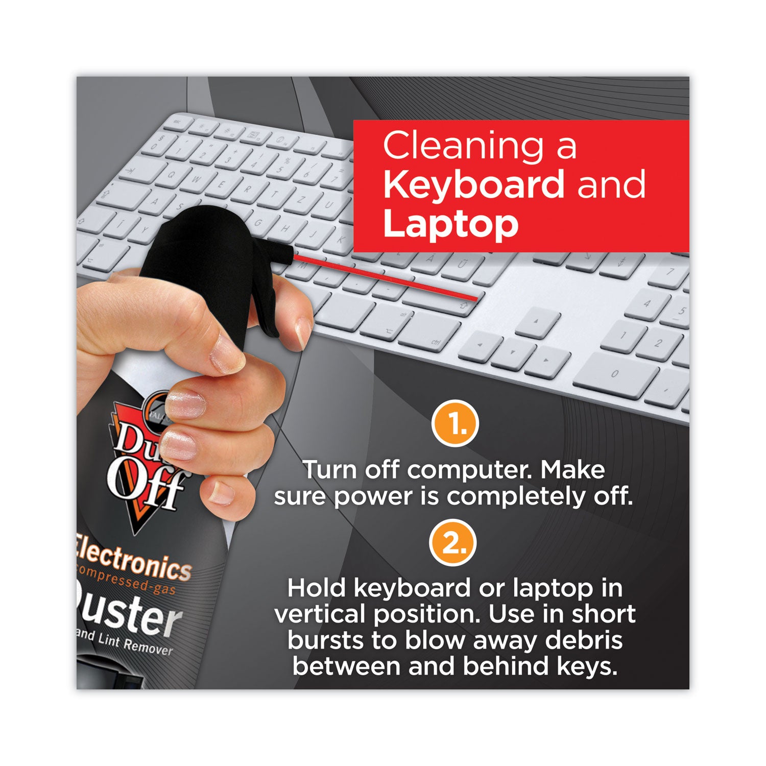 Dust-Off® Disposable Compressed Air Duster, 17 Oz Can, 2/pack