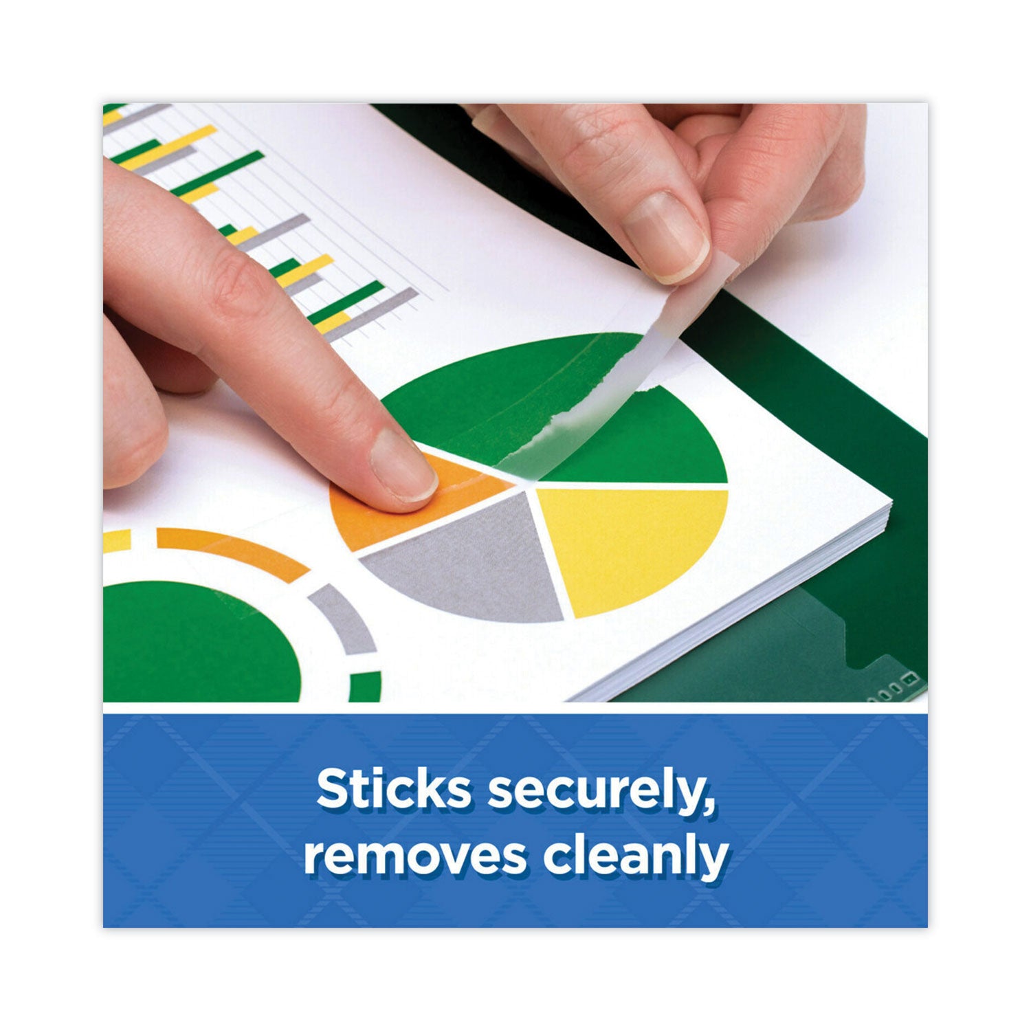 Scotch® Wall-Safe Tape With Dispenser, 1" Core, 0.75" X 50 Ft, Clear, 2/pack