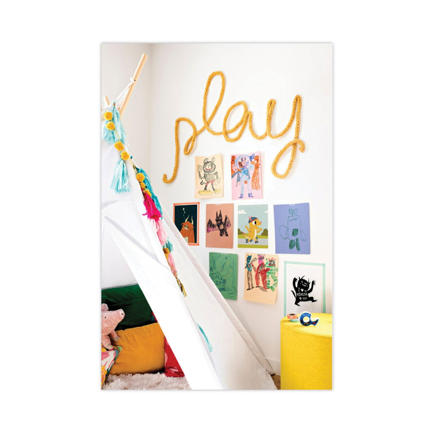 Scotch® Wall-Safe Tape With Dispenser, 1" Core, 0.75" X 50 Ft, Clear, 2/pack