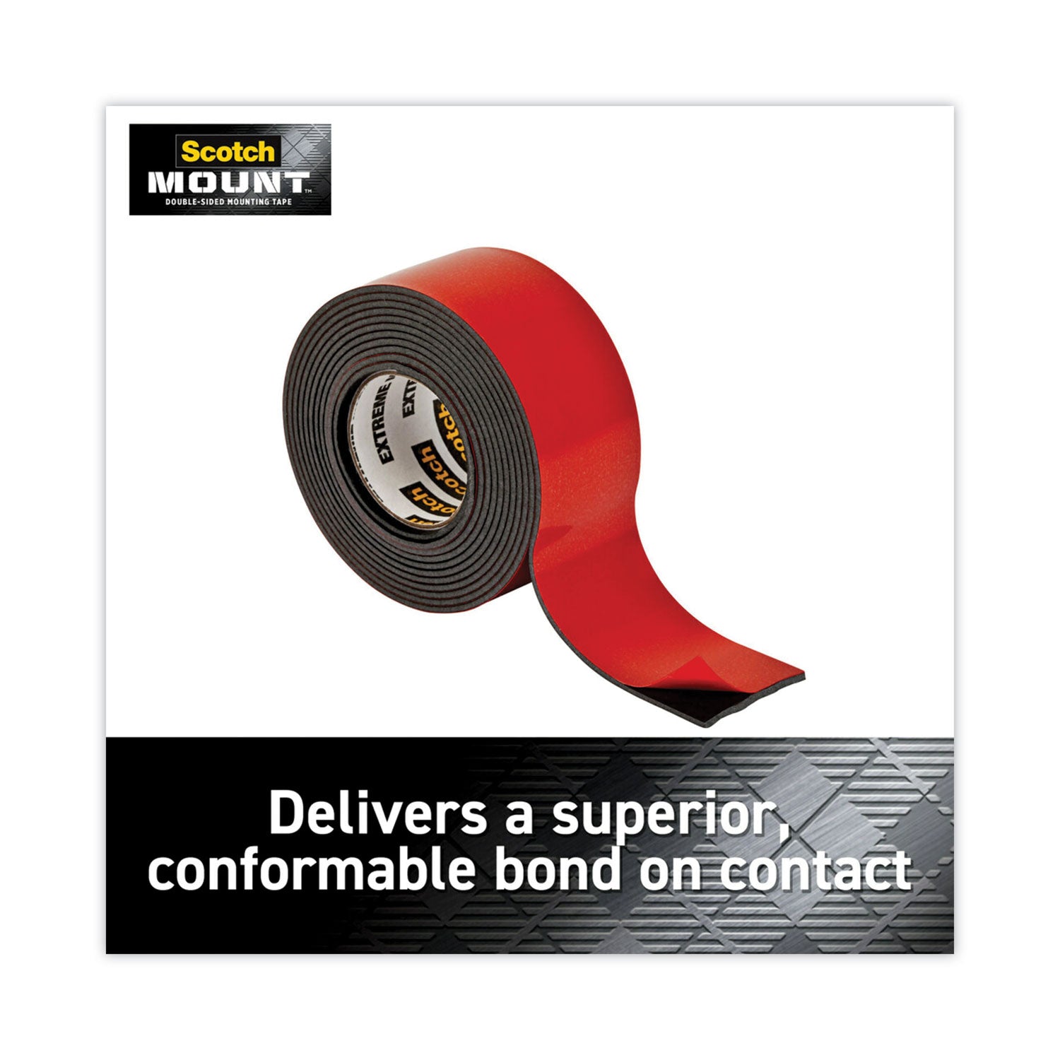 Scotch® Extreme Mounting Tape, Holds Up To 30 Lbs, 1 X 60, Black