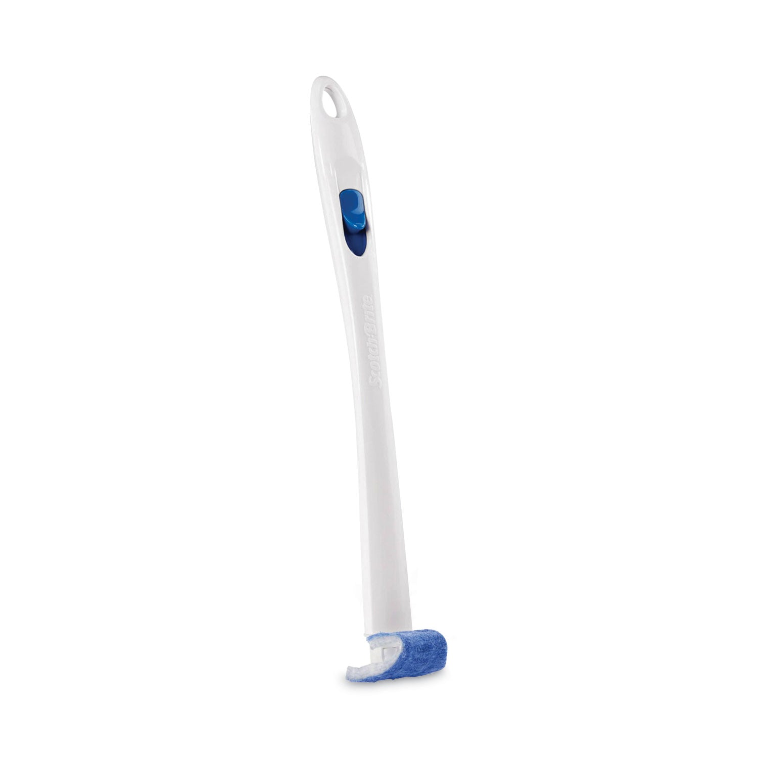Scotch-Brite® Toilet Scrubber Starter Kit, 1 Handle And 5 Scrubbers, White/Blue