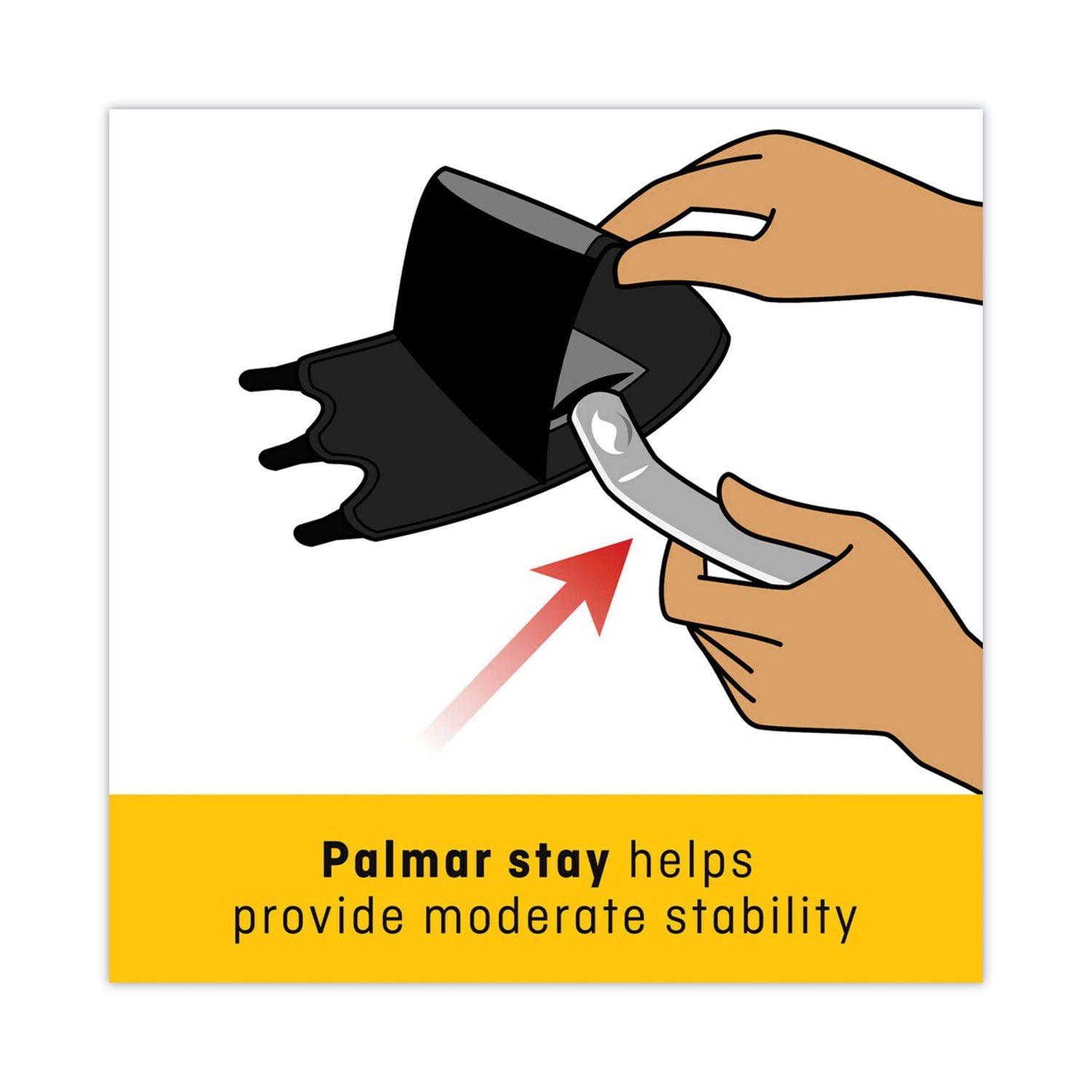 FUTURO™ Adjustable Reversible Splint Wrist Brace, Fits Wrists 5.5" to 8.5", Black