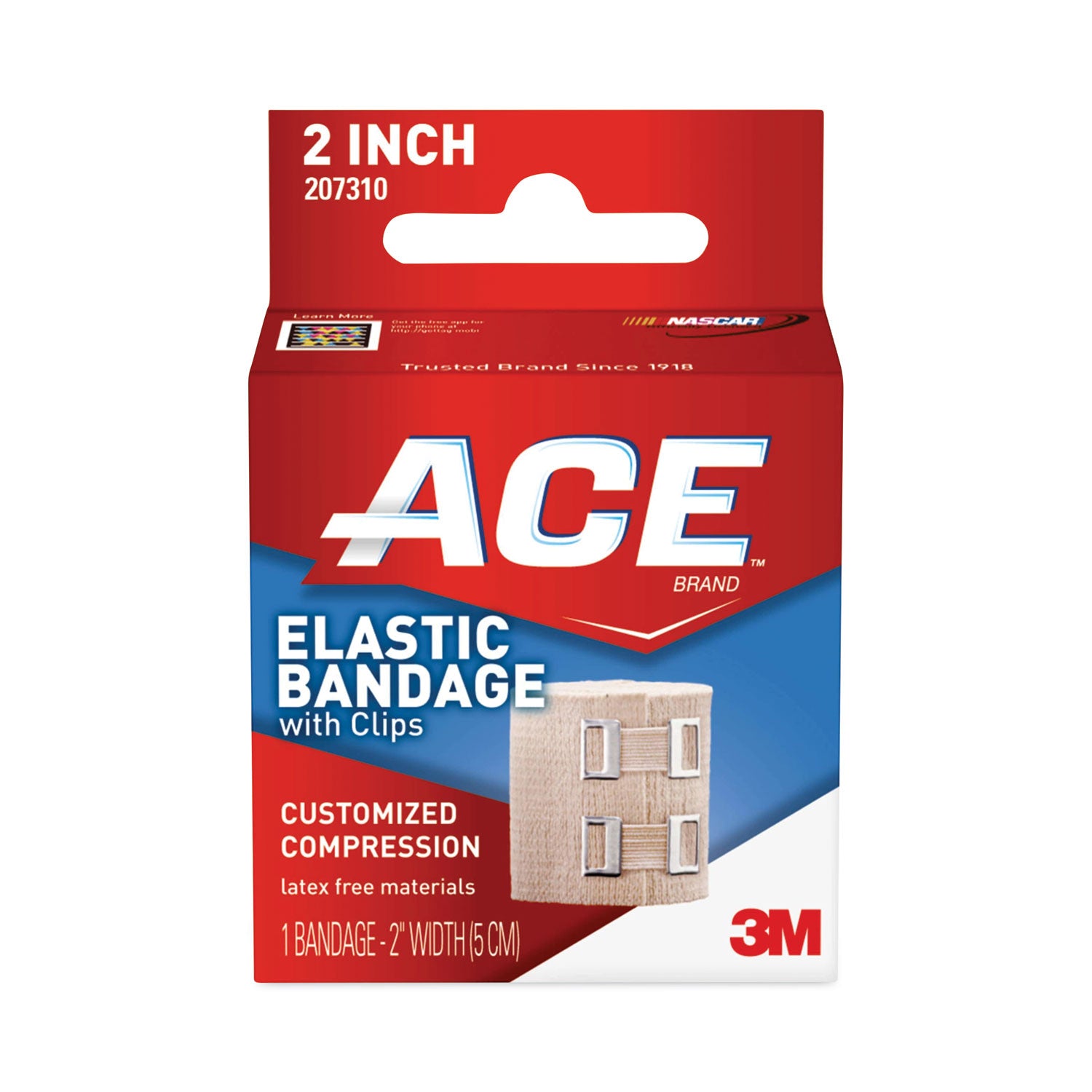 ACE™ Elastic Bandage With E-Z Clips, 2 X 50