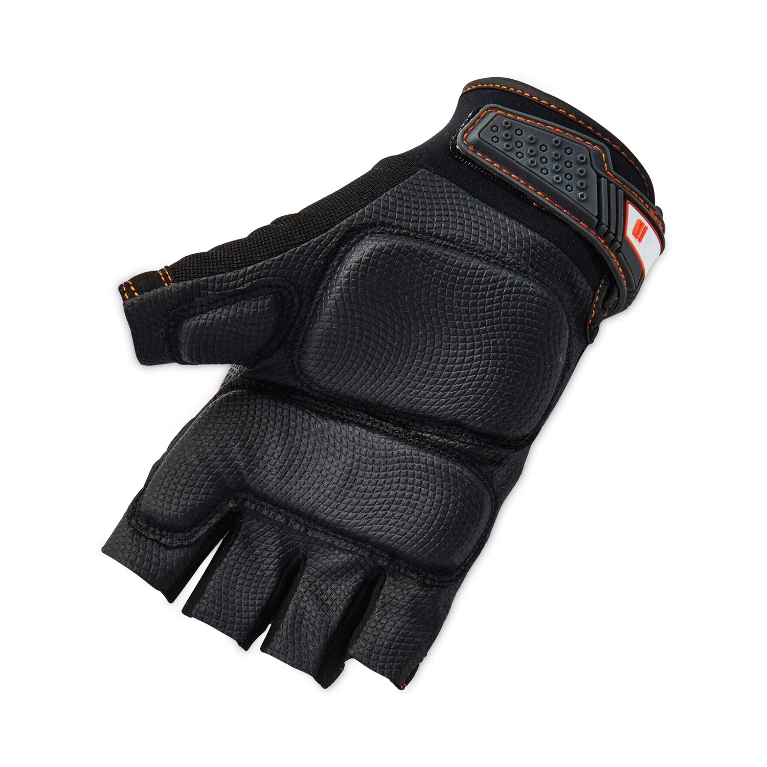 ergodyne® ProFlex 900 Half-Finger Impact Gloves, Black, Large, Pair