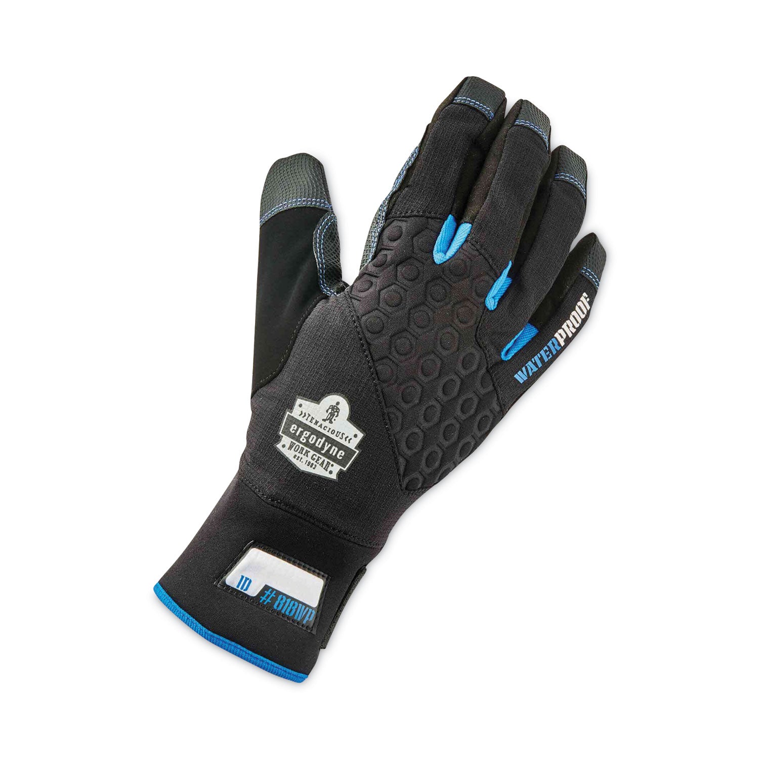 ergodyne® ProFlex 818WP Thermal WP Gloves with Tena-Grip, Black Small, Pair
