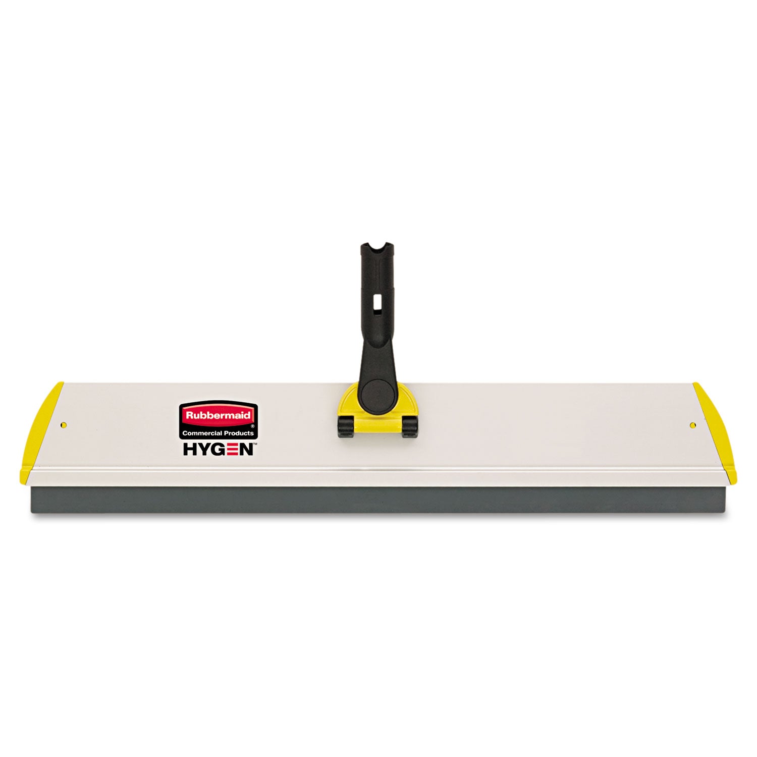 Rubbermaid® Commercial HYGEN™ Hygen Quick Connect S-S Frame, Squeegee, 24w X 4 1/2d, Aluminum, Yellow