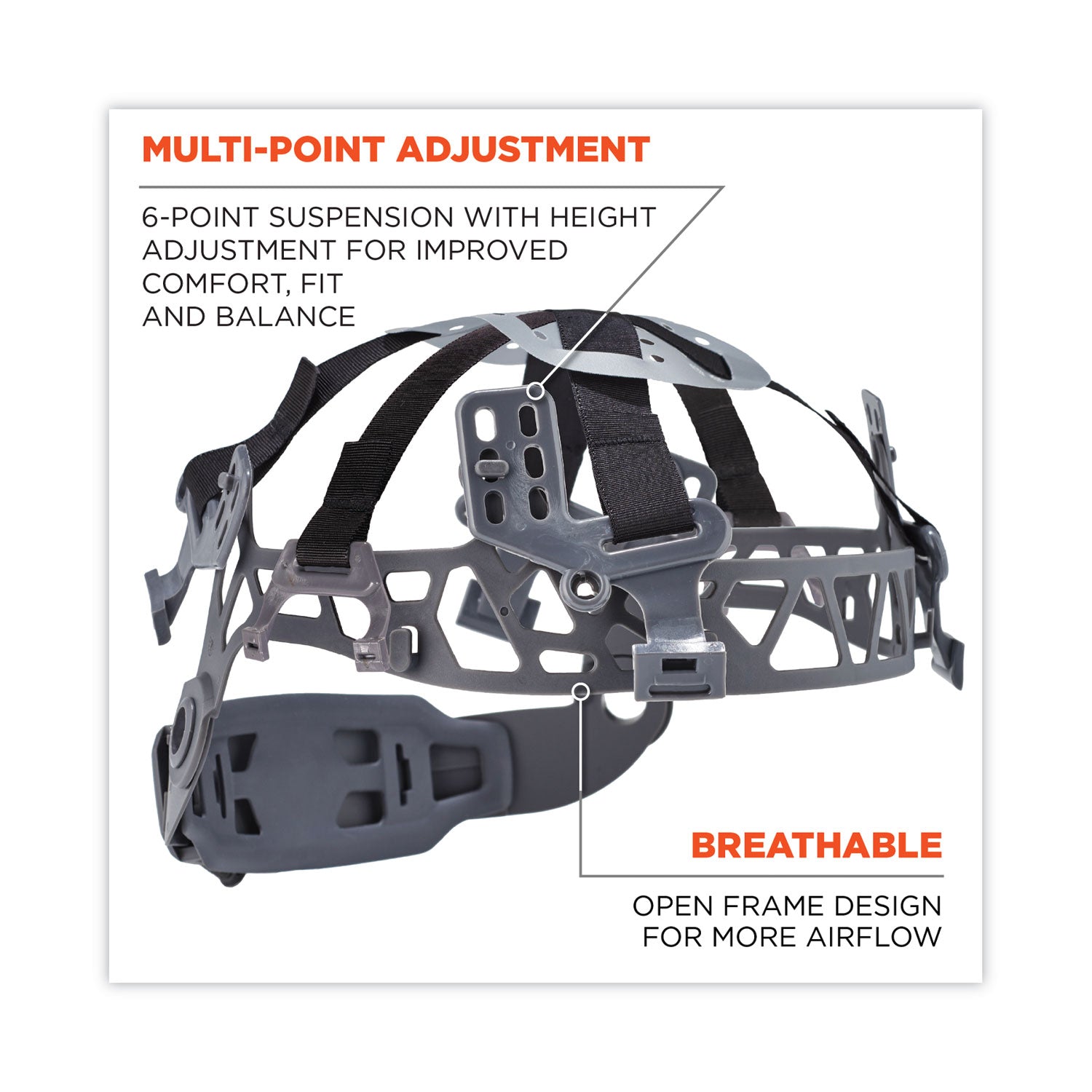 ergodyne® Skullerz 8975 Class C Safety Helmet, 6-Point Ratchet Suspension, White