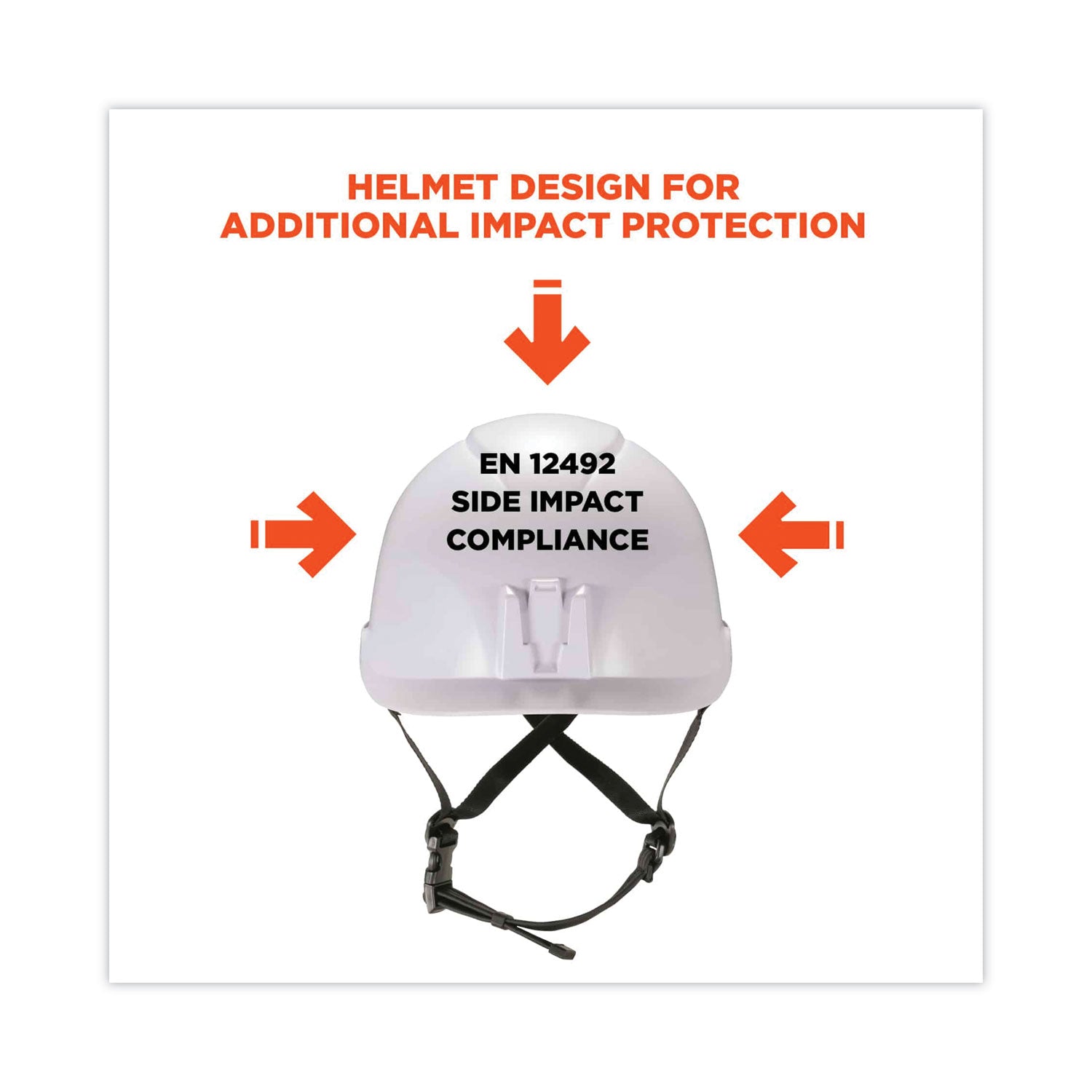 ergodyne® Skullerz 8974 Class E Safety Helmet, 6-Point Ratchet Suspension, White