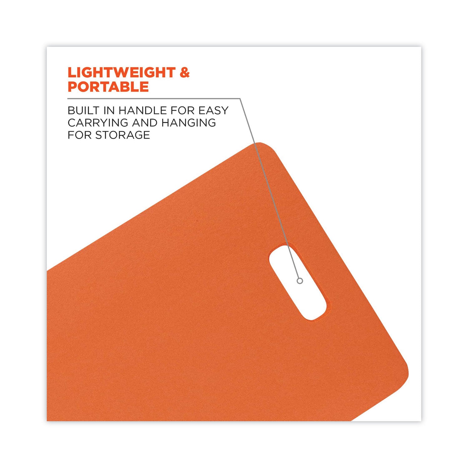 ergodyne® ProFlex 380 Standard Foam Kneeling Pad, 1", Medium, Orange