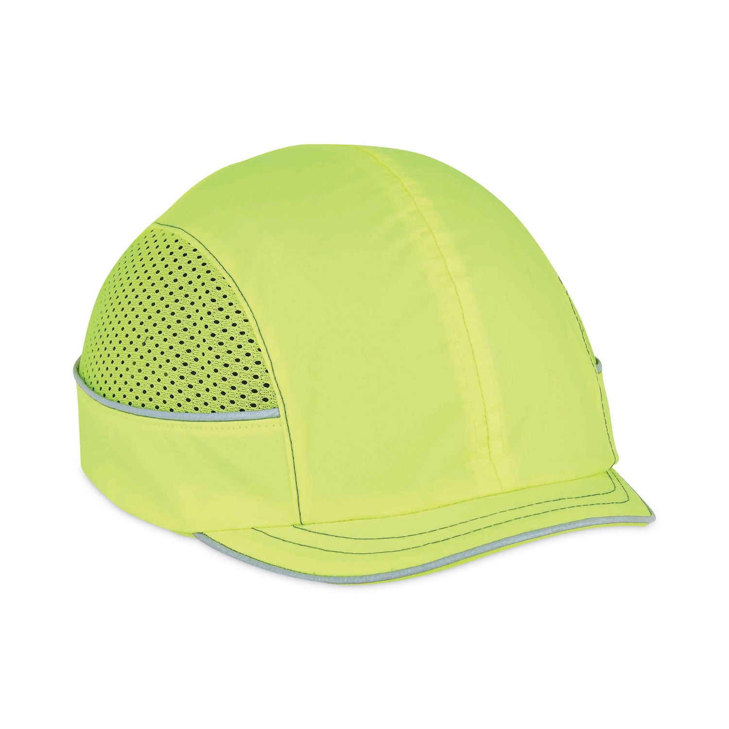 Skullerz 8950 Bump Cap Hat, Micro Brim, Lime