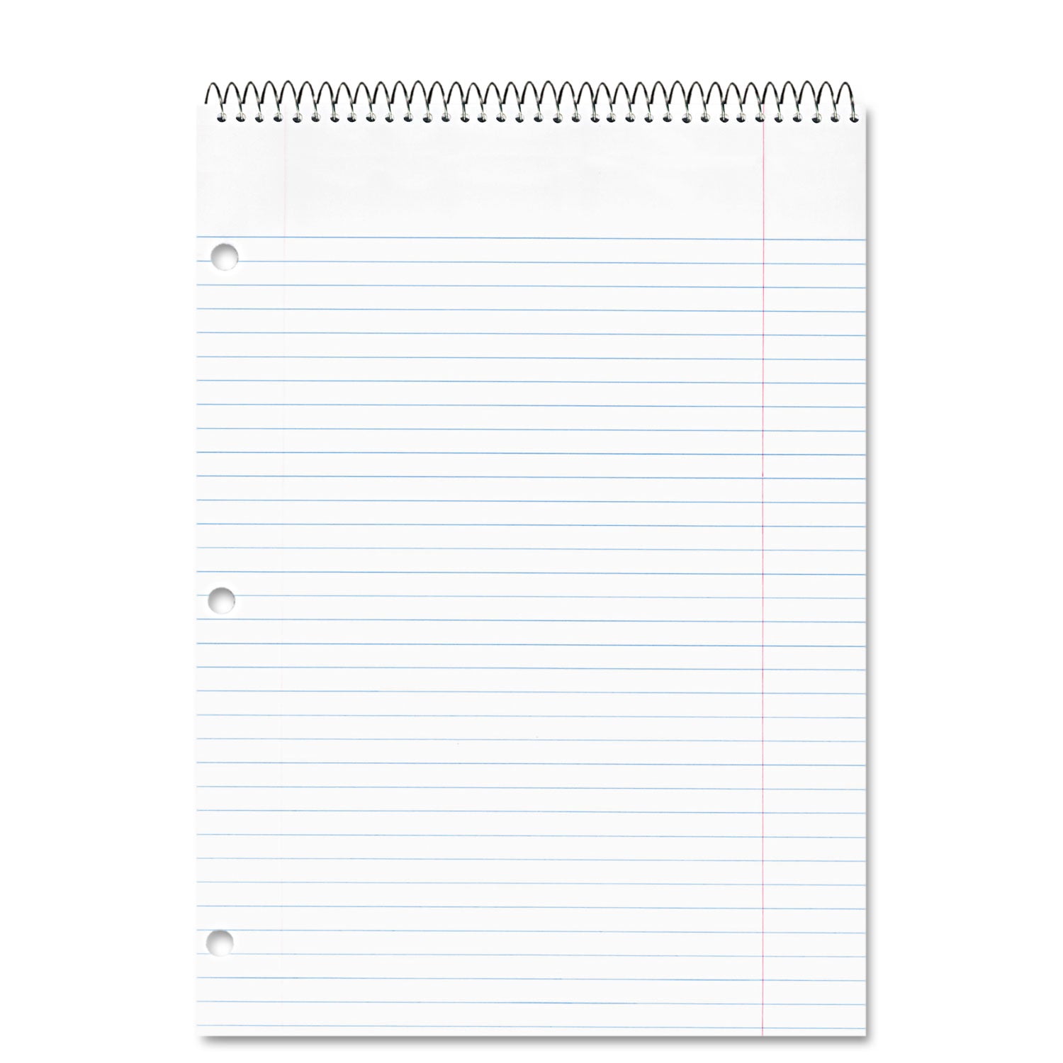 National® Porta-Desk Wirebound Notepads, Medium/college Rule, Randomly Assorted Cover Colors, 80 White 8.5 X 11.5 Sheets