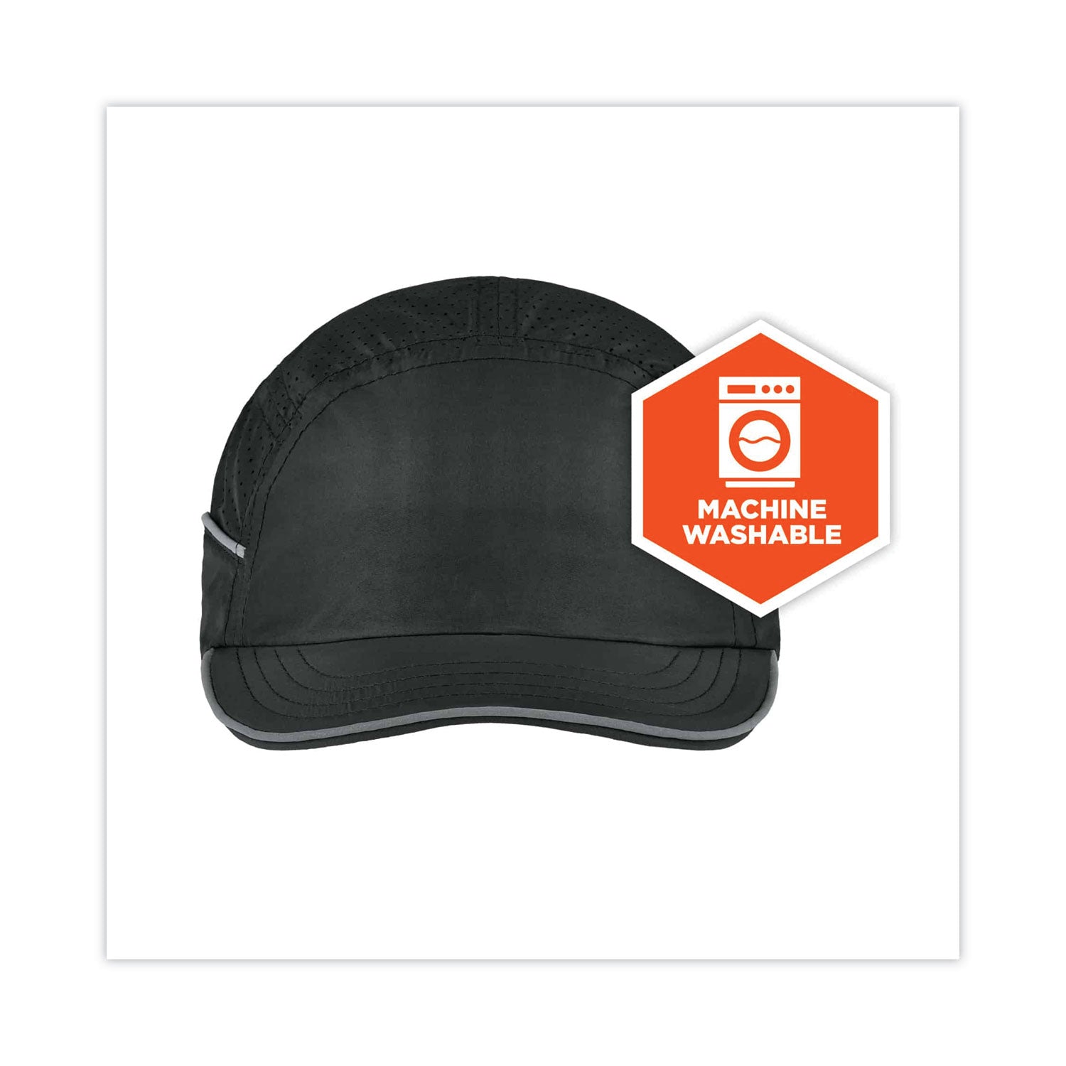 ergodyne® Skullerz 8955 Lightweight Bump Cap Hat, Short Brim, Black