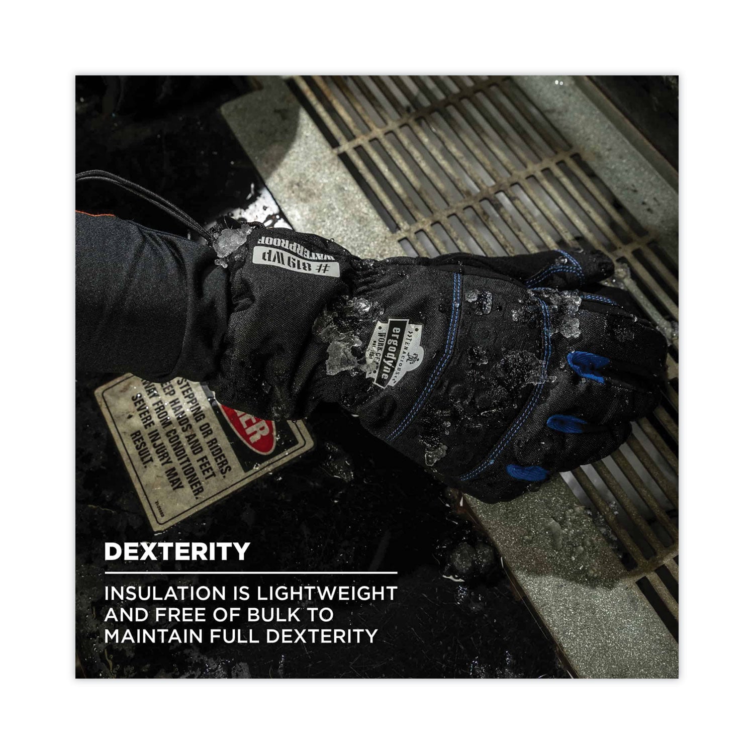 ergodyne® ProFlex 819WP Extreme Thermal WP Gloves, Black, 2X-Large, Pair