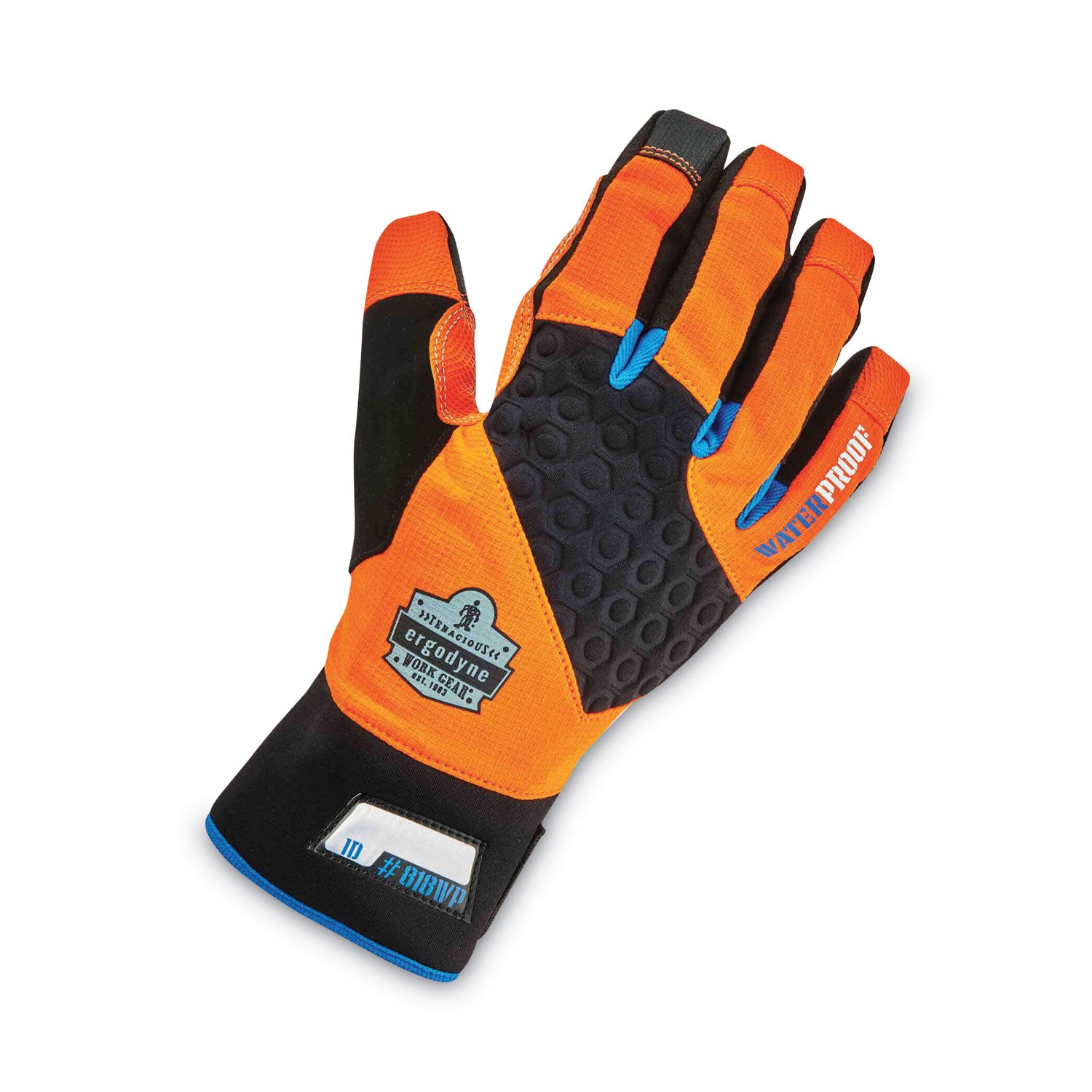 ergodyne® ProFlex 818WP Thermal WP Gloves with Tena-Grip, Orange, Large, Pair