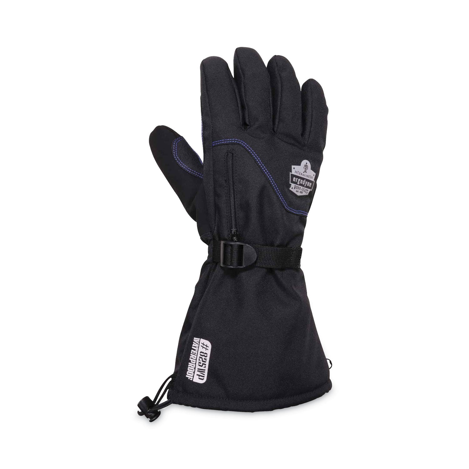ergodyne® ProFlex 825WP Thermal Waterproof Winter Work Gloves, Black, X-Large, Pair