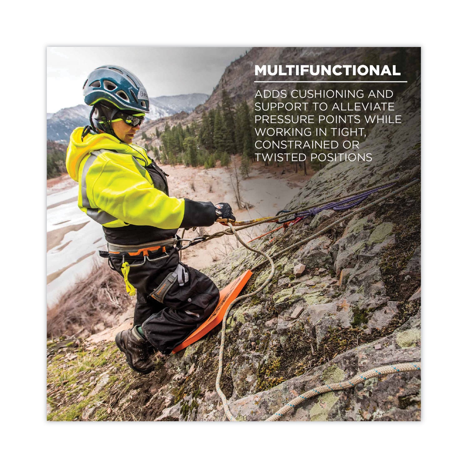 ergodyne® ProFlex 380 Standard Foam Kneeling Pad, 1", Medium, Orange