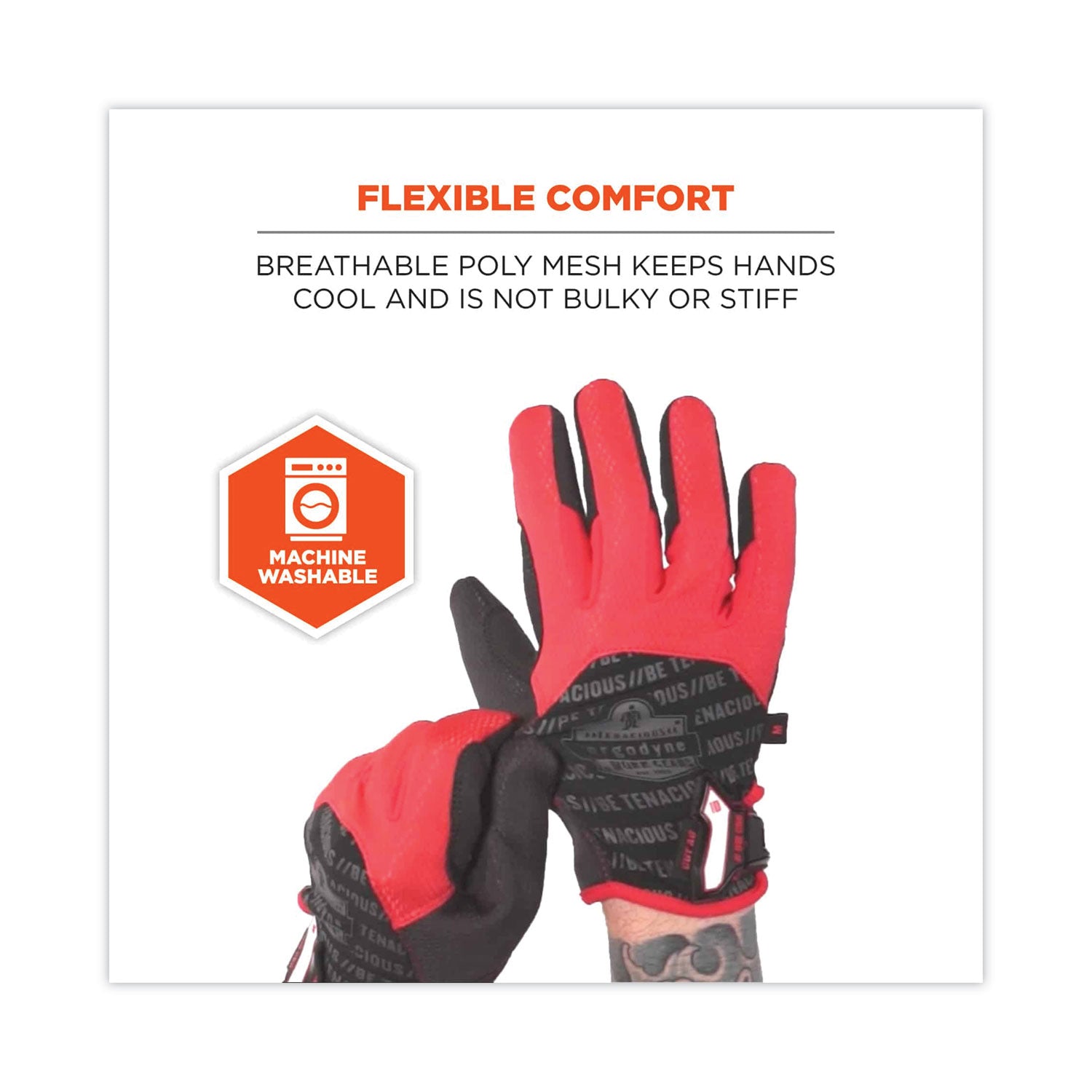 ergodyne® ProFlex 812CR6 ANSI A6 Utility and CR Gloves, Black, 2X-Large Pair
