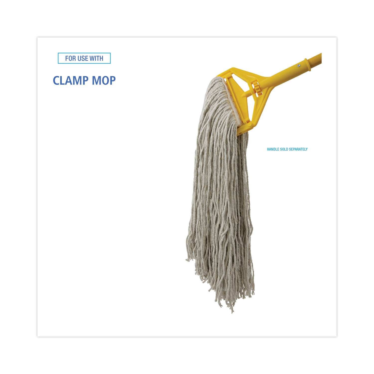 Boardwalk® Cut-End Wet Mop Head, Cotton, No. 32, White