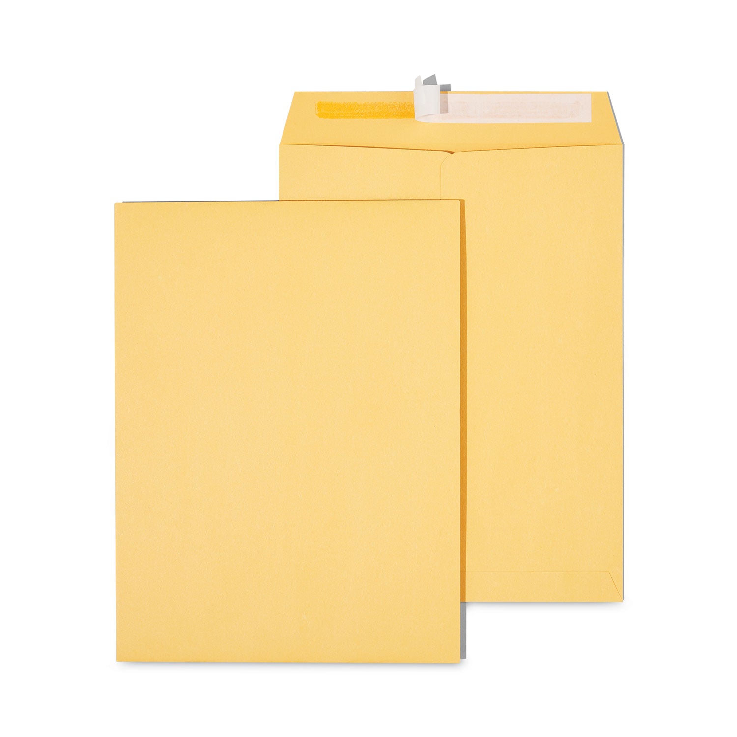 Peel Seal Strip Catalog Envelope, #10 1/2, Square Flap, Self-Adhesive Closure, 9 x 12, Natural Kraft, 100/Box