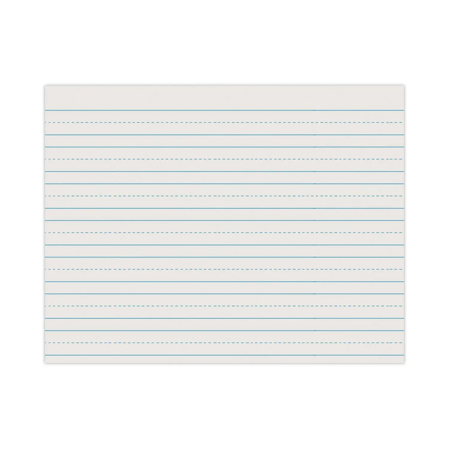 Skip-A-Line Ruled Newsprint Paper, 3/4" Two-Sided Long Rule, 8.5 x 11, 500/Ream