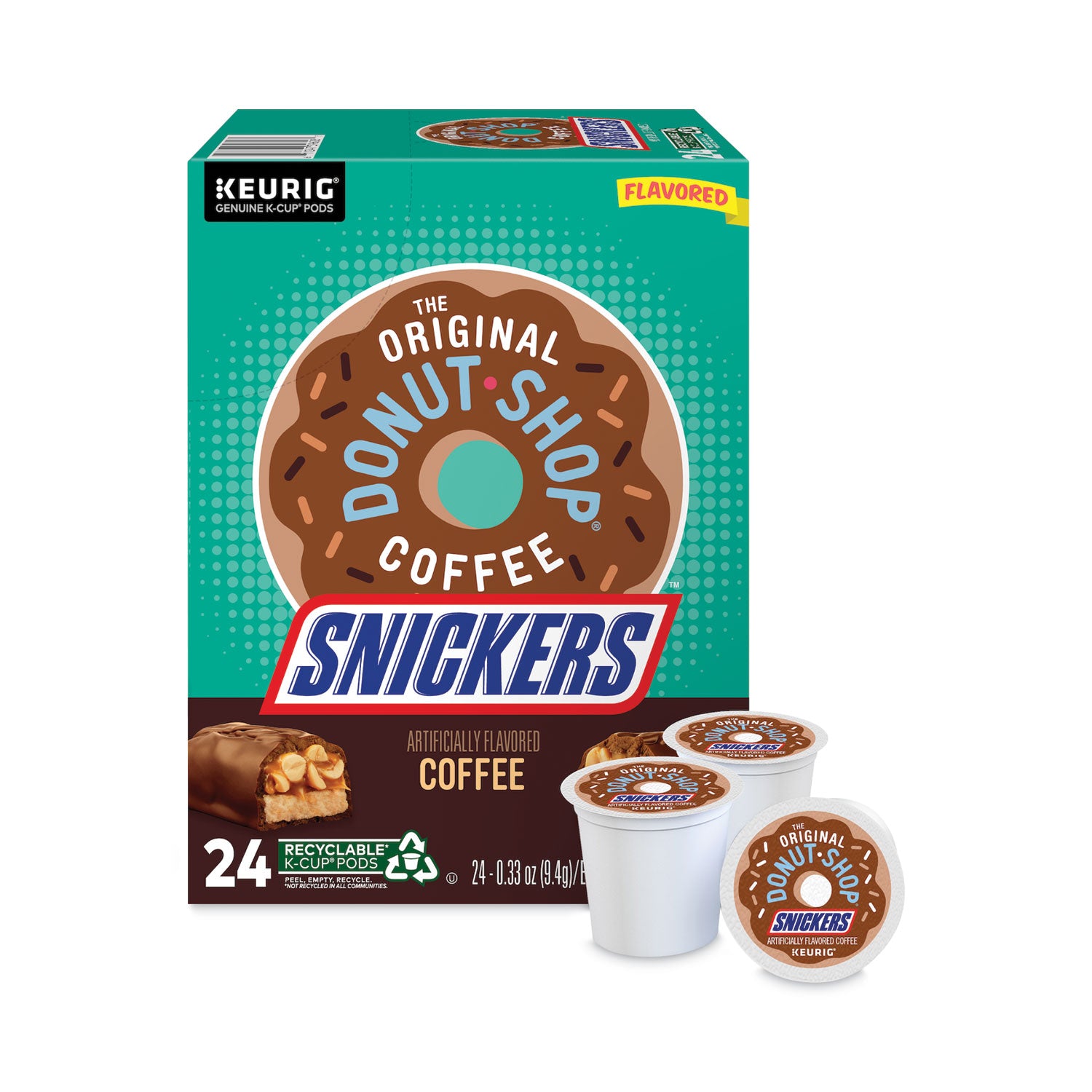 The Original Donut Shop® SNICKERS Flavored Coffee K-Cups, 24/Box