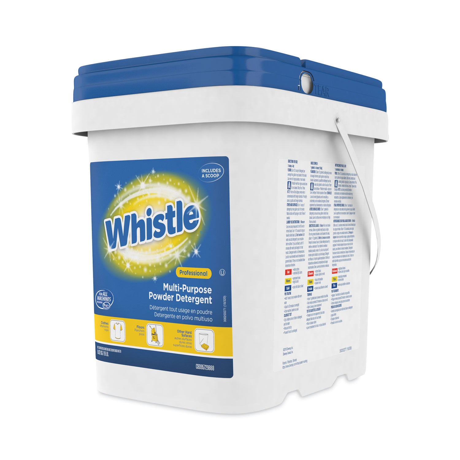 Diversey™ Whistle Multi-Purpose Powder Detergent, Citrus, 19 Lb Pail