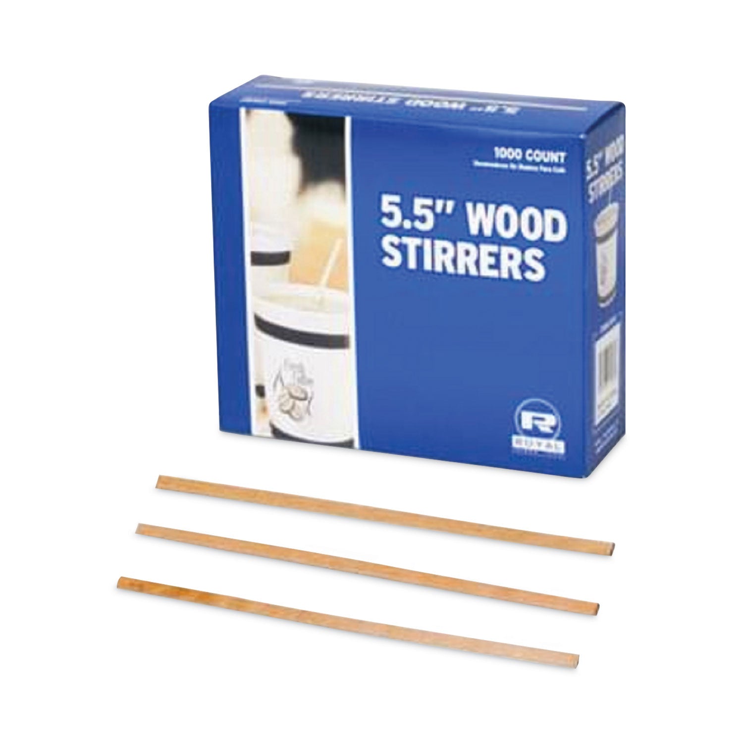 AmerCareRoyal® Wood Coffee Stirrers, 5.5", 1,000 Stirrers/box