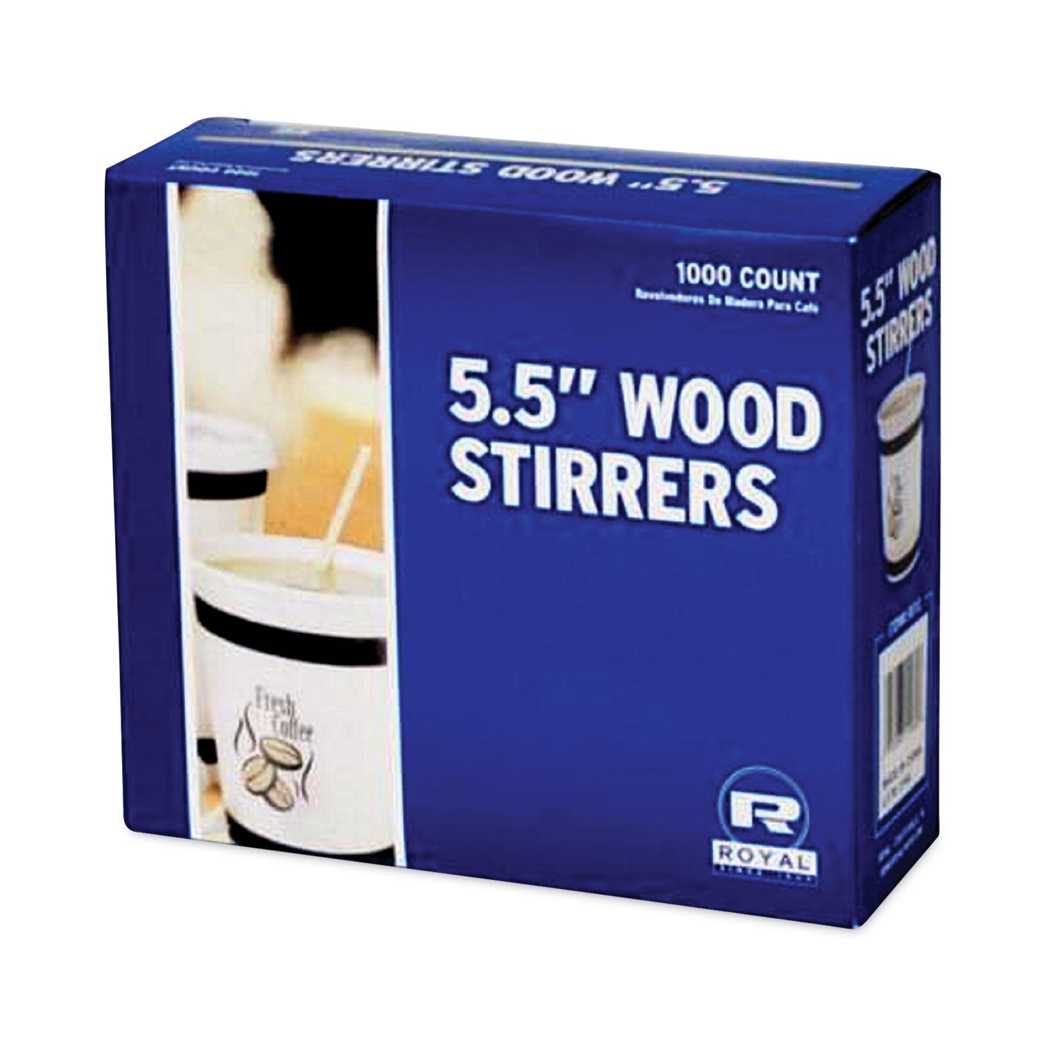 AmerCareRoyal® Wood Coffee Stirrers, 5.5", 1,000 Stirrers/box