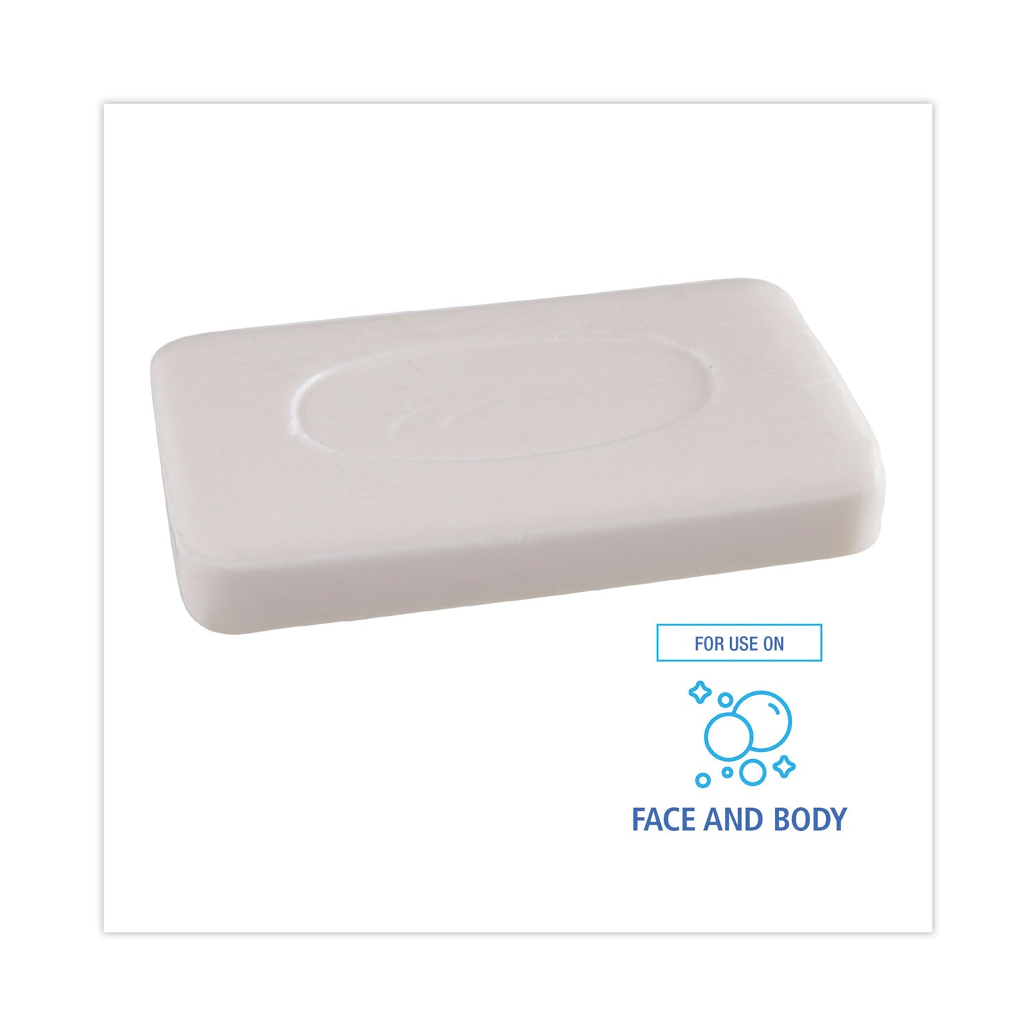 Boardwalk® Face and Body Amenity Soap, Unwrapped, Floral Scent, # 3 Bar, 144/Carton