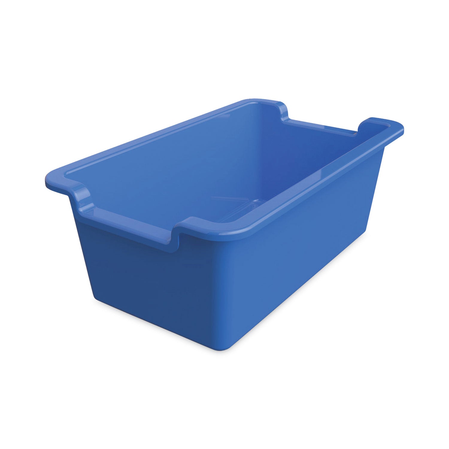 deflecto® Antimicrobial Rectangle Storage Bin, Blue