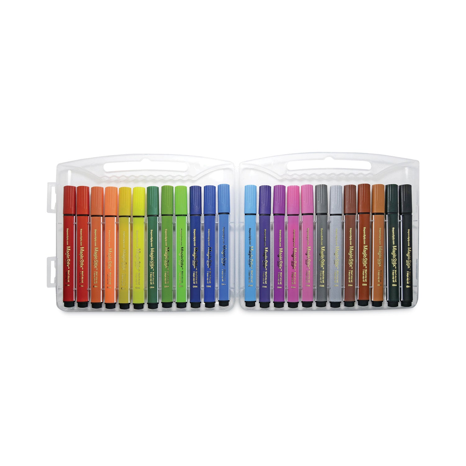 TPG Creations™ Magic Stix Markers, Medium Bullet Tip, Assorted Colors, 24/Pack